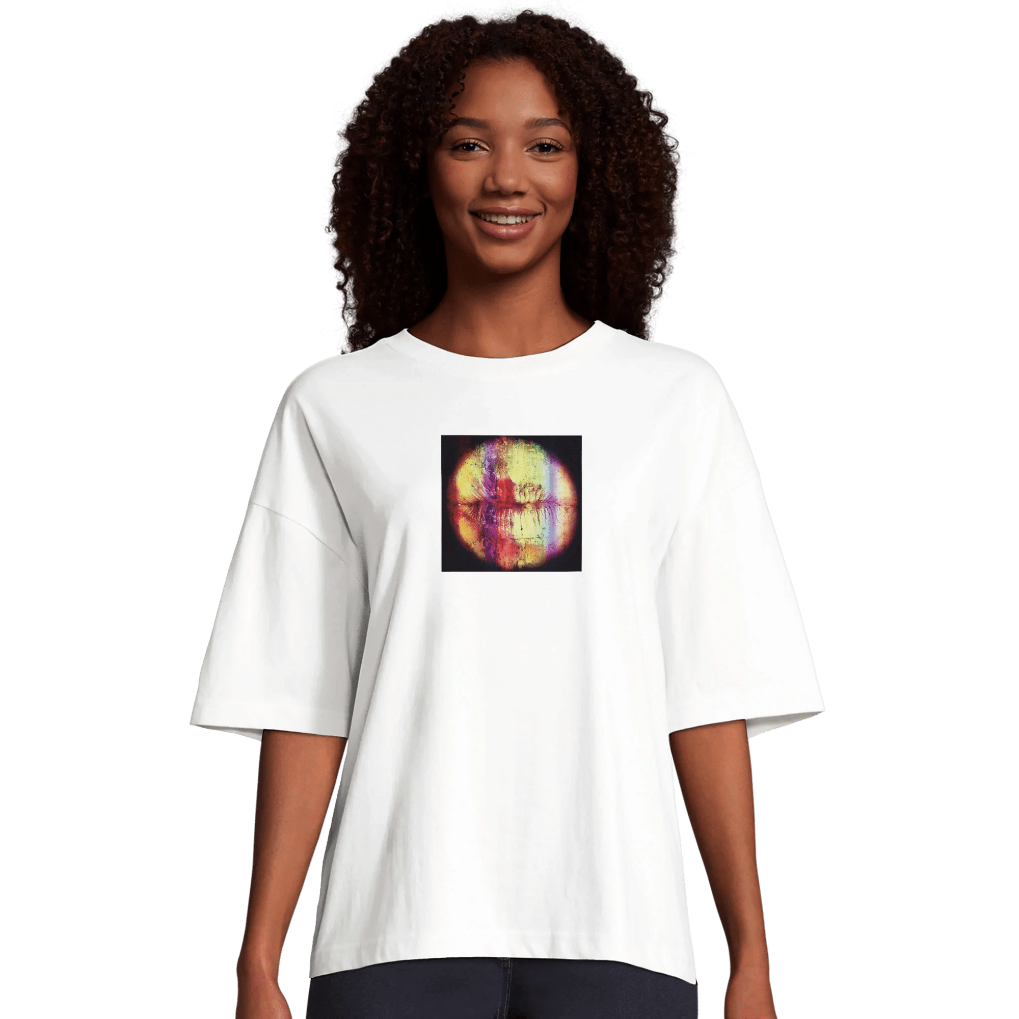 Love - "Chromatic Kiss" T-shirt White XS 7