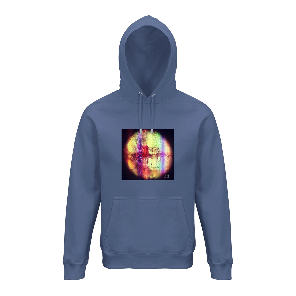 Love - "Chromatic Kiss" Hoodie Blue 1