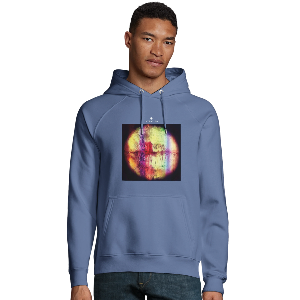 Love - "Chromatic Kiss" Hoodie Blue 3