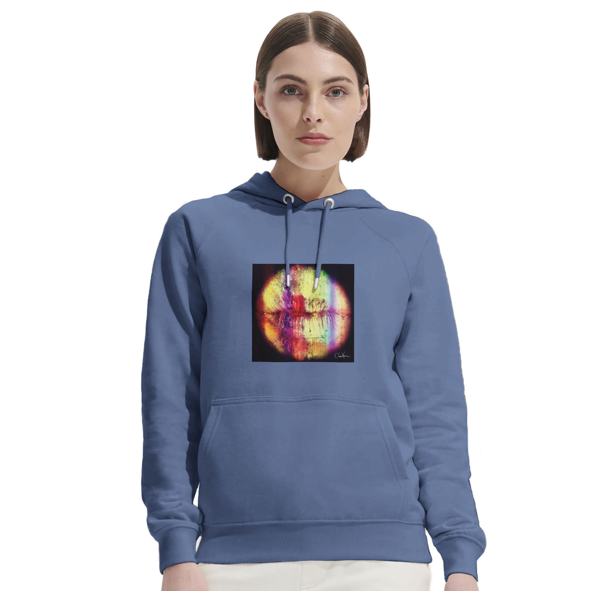 Love - "Chromatic Kiss" Hoodie Blue 5