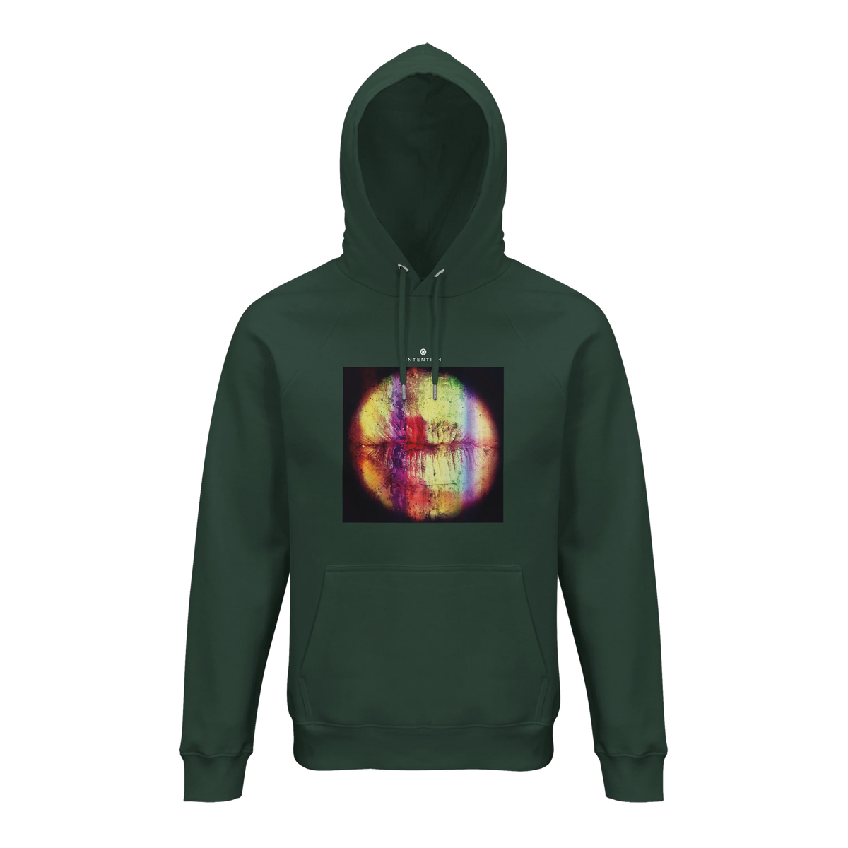 Love - "Chromatic Kiss" Hoodie Bottle Green 1