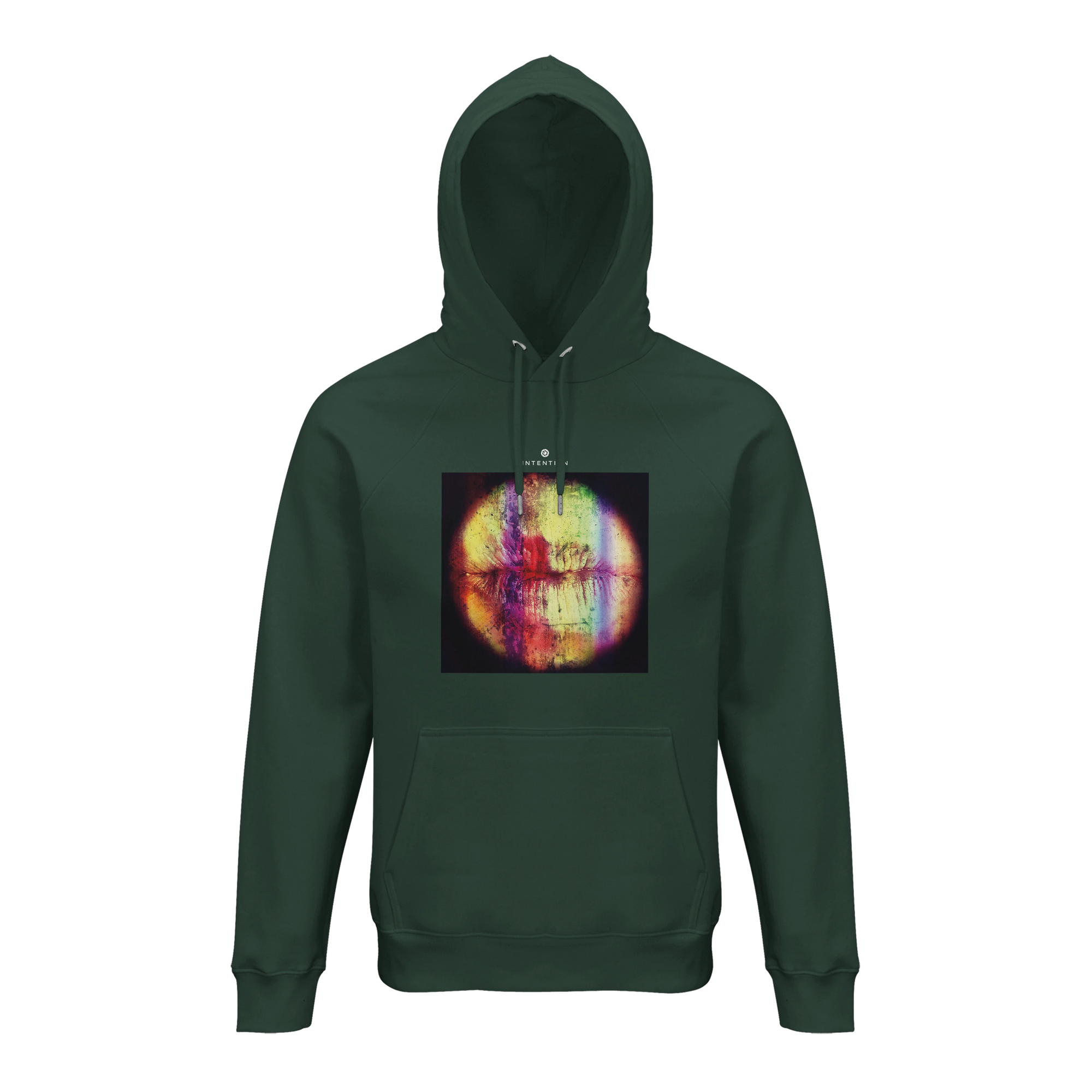 Love - "Chromatic Kiss" Hoodie Bottle Green XS 1