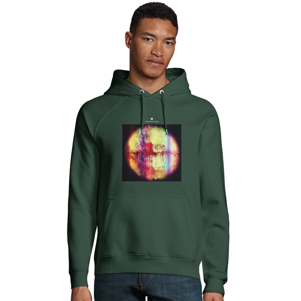 Love - "Chromatic Kiss" Hoodie Bottle Green 3