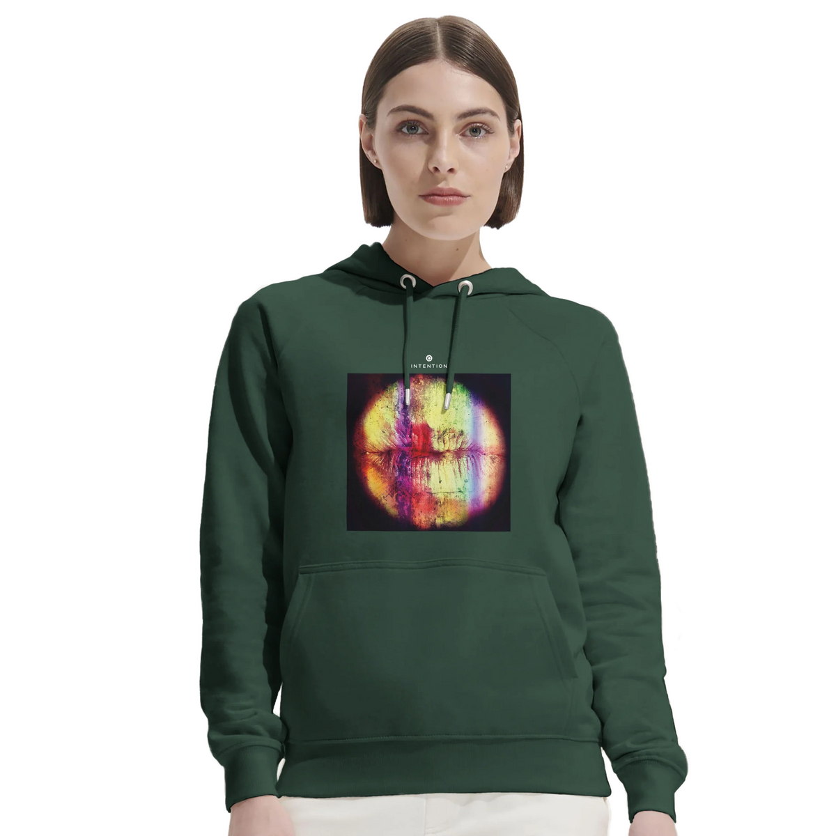Love - "Chromatic Kiss" Hoodie Bottle Green 5