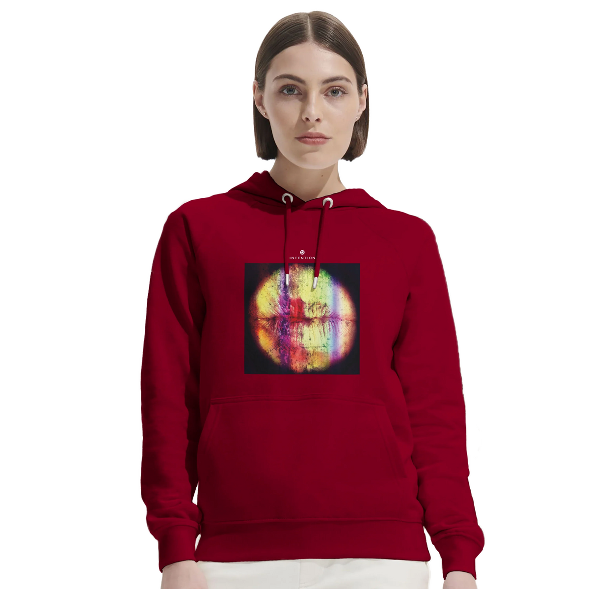 Love - "Chromatic Kiss" Hoodie Burgundy 5