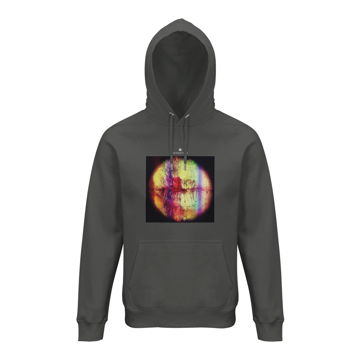 Love - "Chromatic Kiss" Hoodie charcoal melange 1