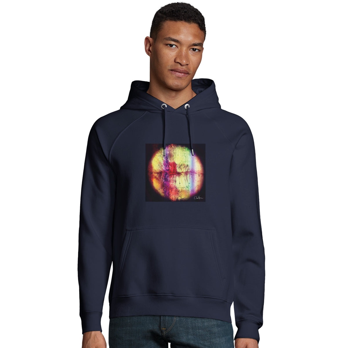 Love - "Chromatic Kiss" Hoodie French Navy 3