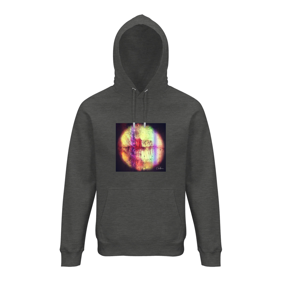 Love - "Chromatic Kiss" Hoodie Grey Melange 1