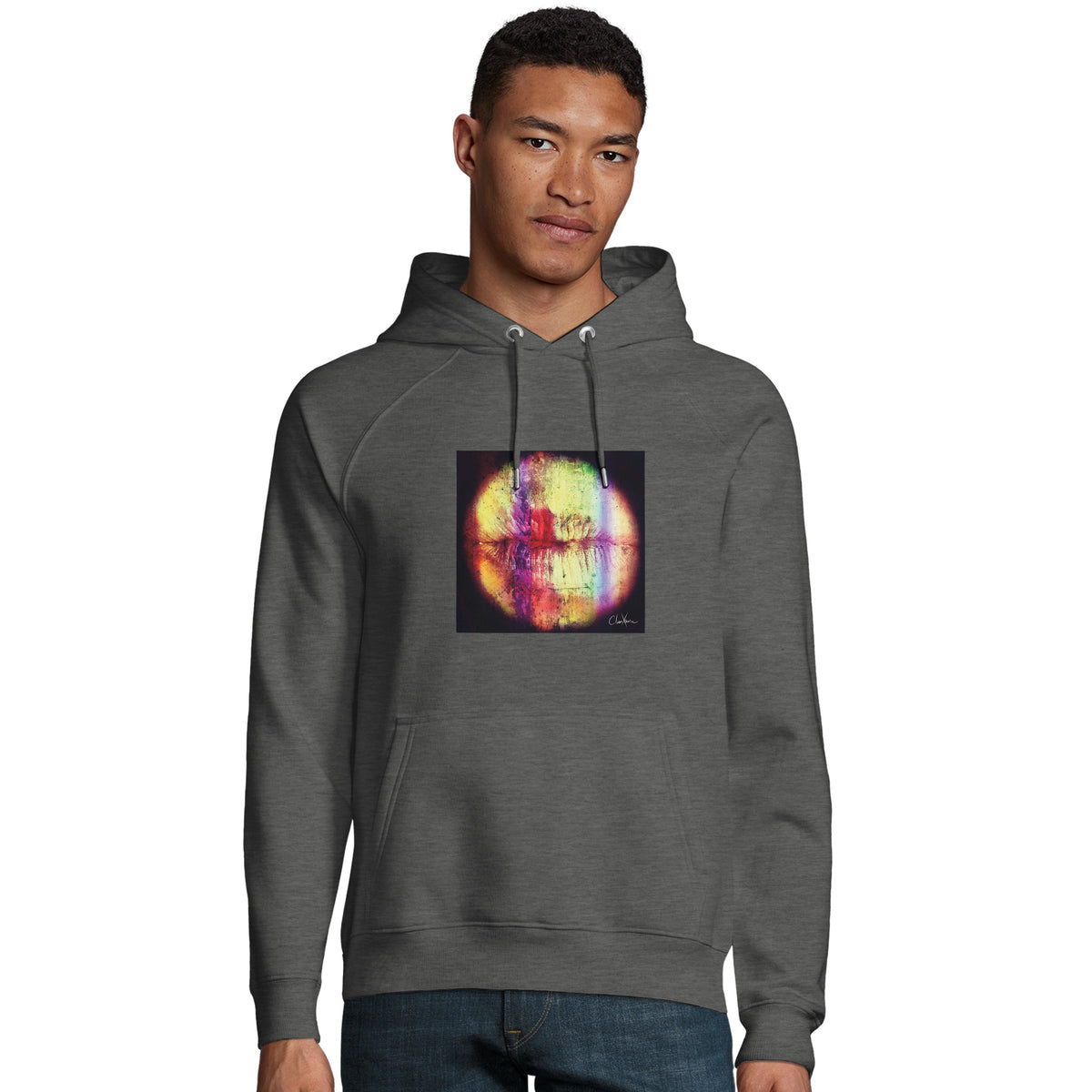 Love - "Chromatic Kiss" Hoodie Grey Melange 3