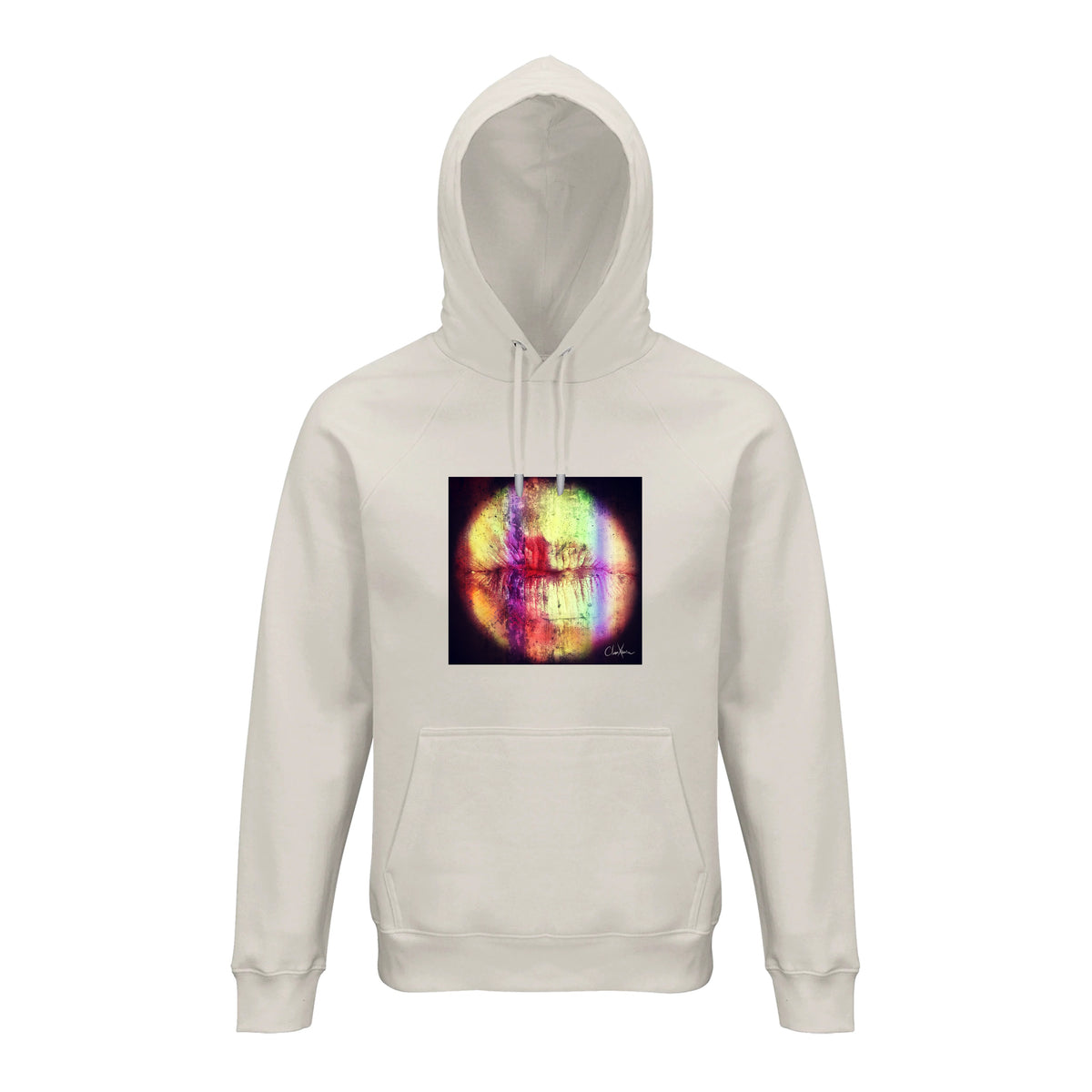 Love - "Chromatic Kiss" Hoodie Off White 1