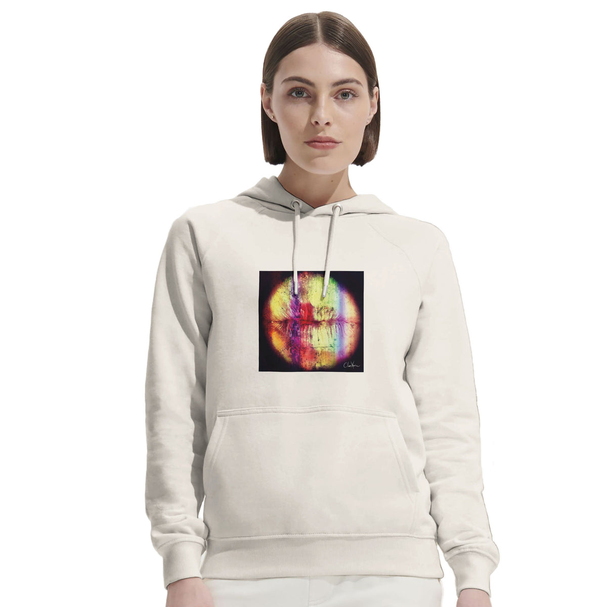 Love - "Chromatic Kiss" Hoodie Off White 5