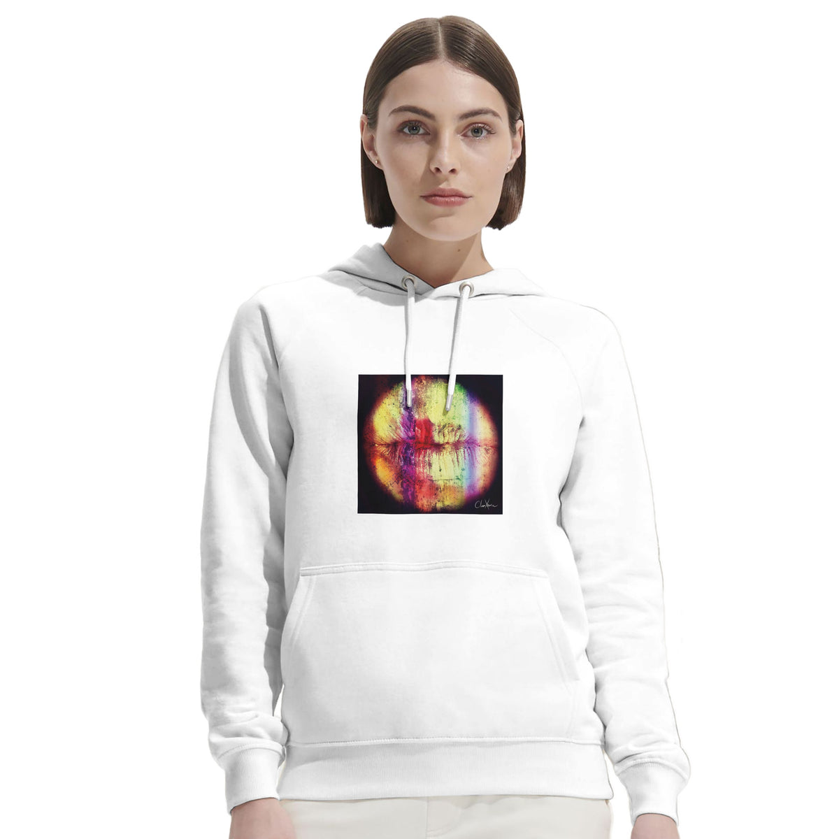 Love - "Chromatic Kiss" Hoodie White 5