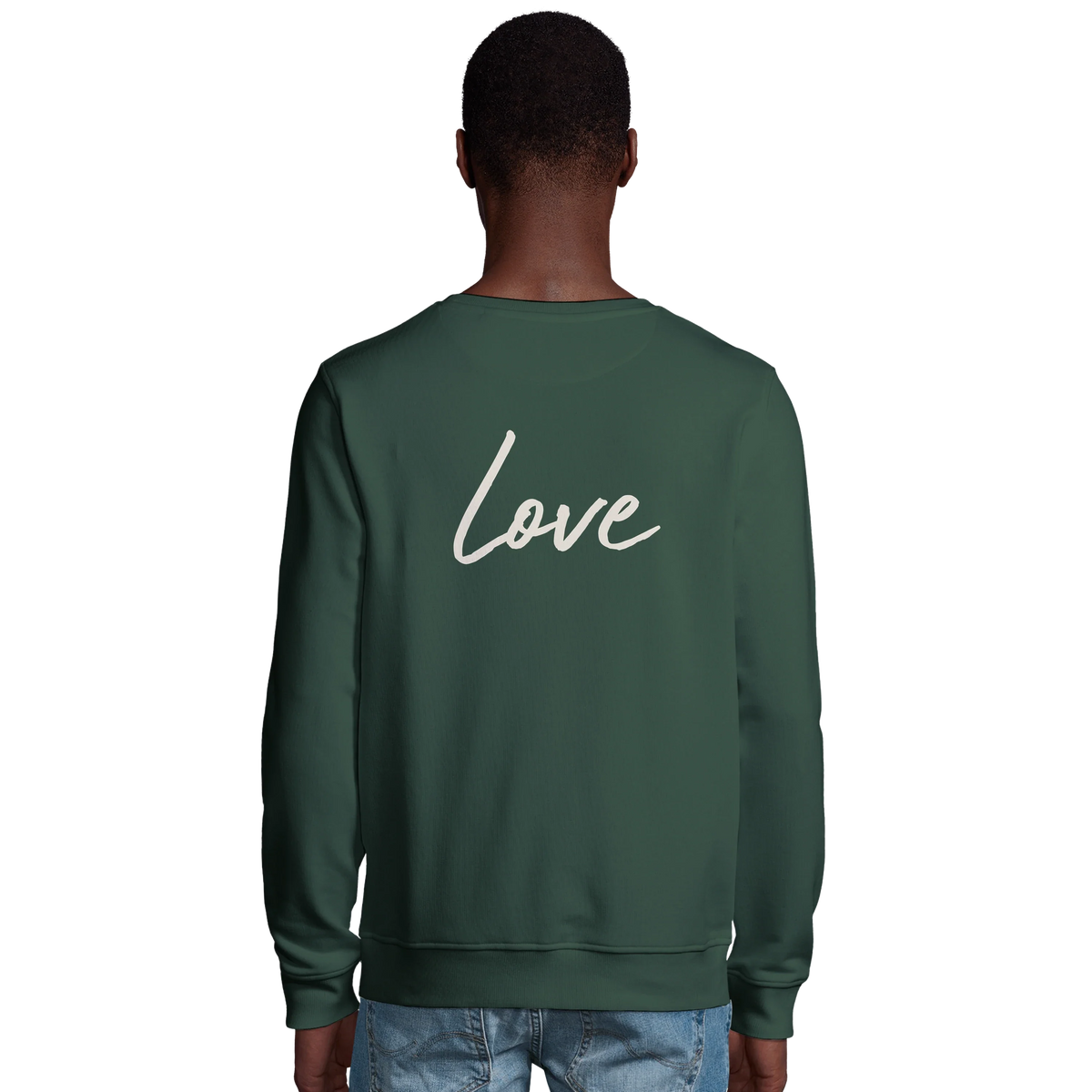 Love - "Chromatic Kiss" Sweatshirt Bottle Green 4