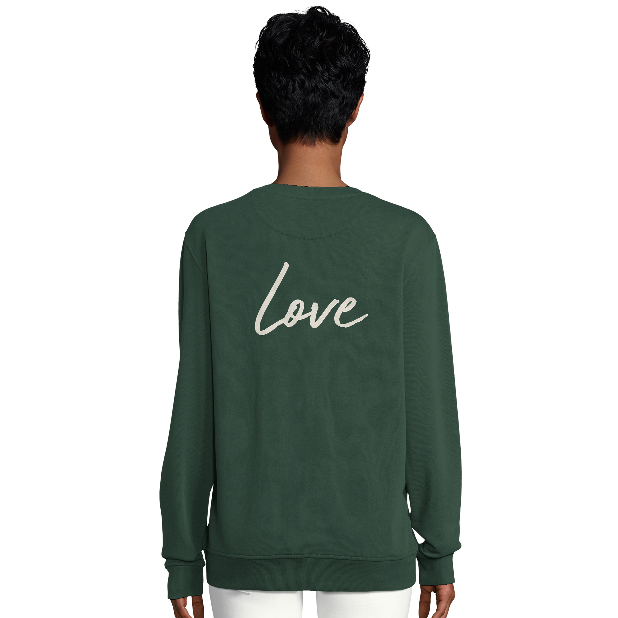Love - "Chromatic Kiss" Sweatshirt Bottle Green XS 6