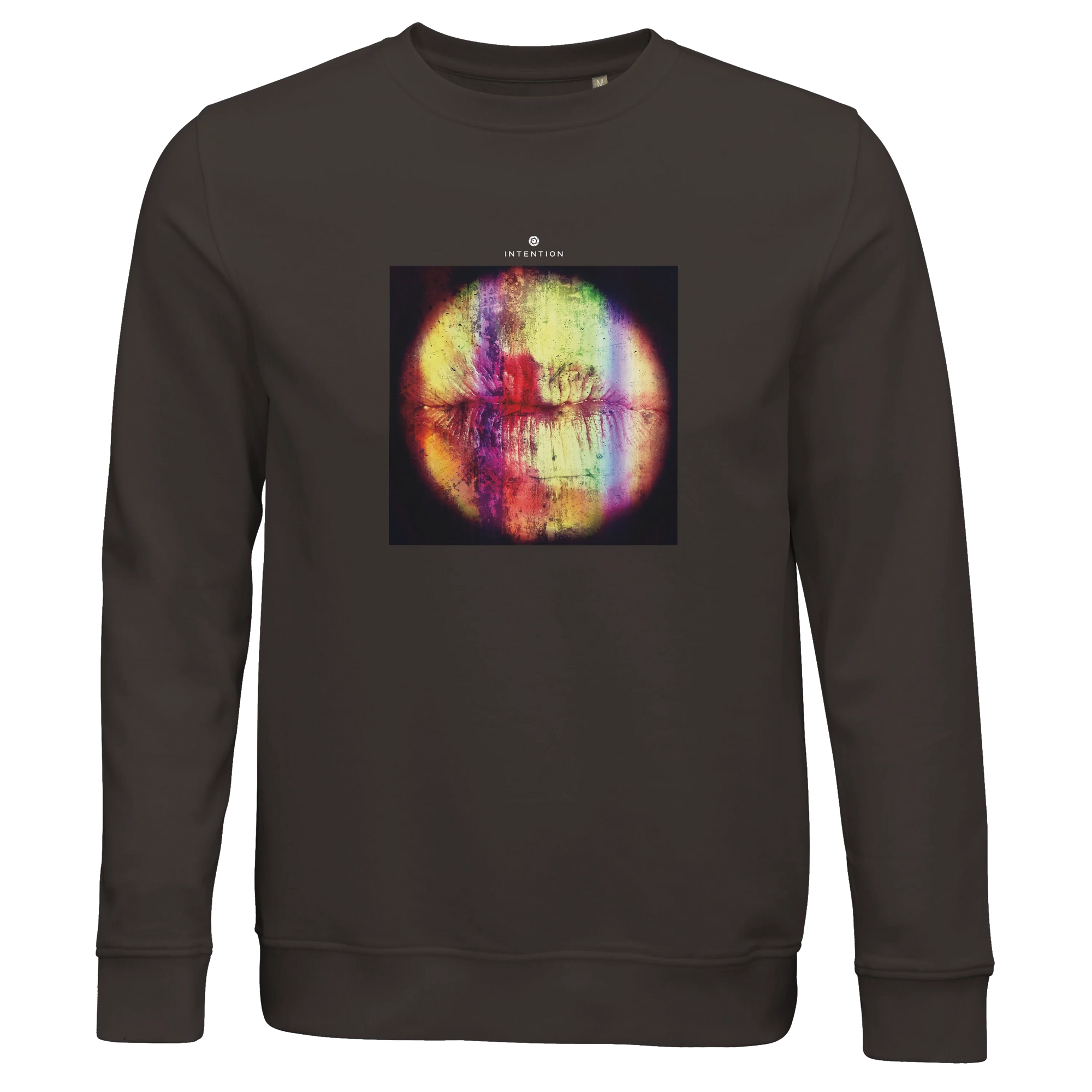 Love - "Chromatic Kiss" Sweatshirt deep charcoal grey 1