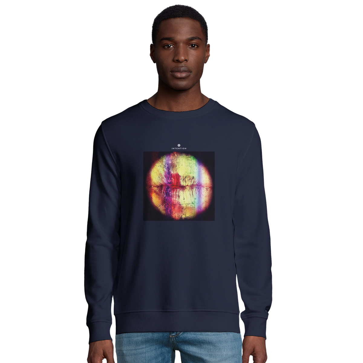 Love - "Chromatic Kiss" Sweatshirt French Navy 3