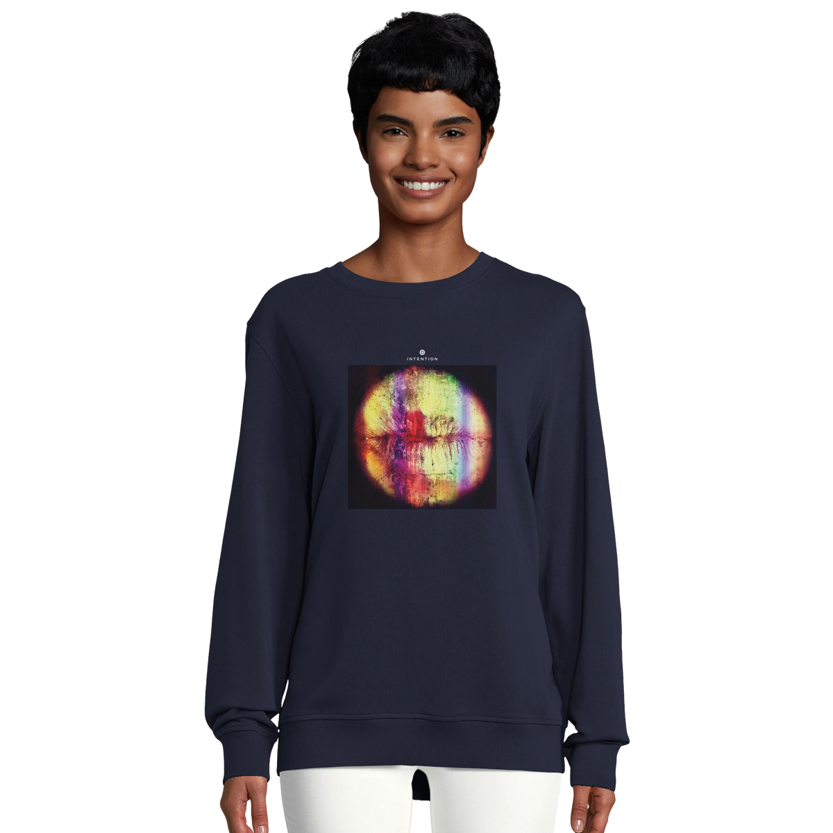 Love - "Chromatic Kiss" Sweatshirt French Navy 5