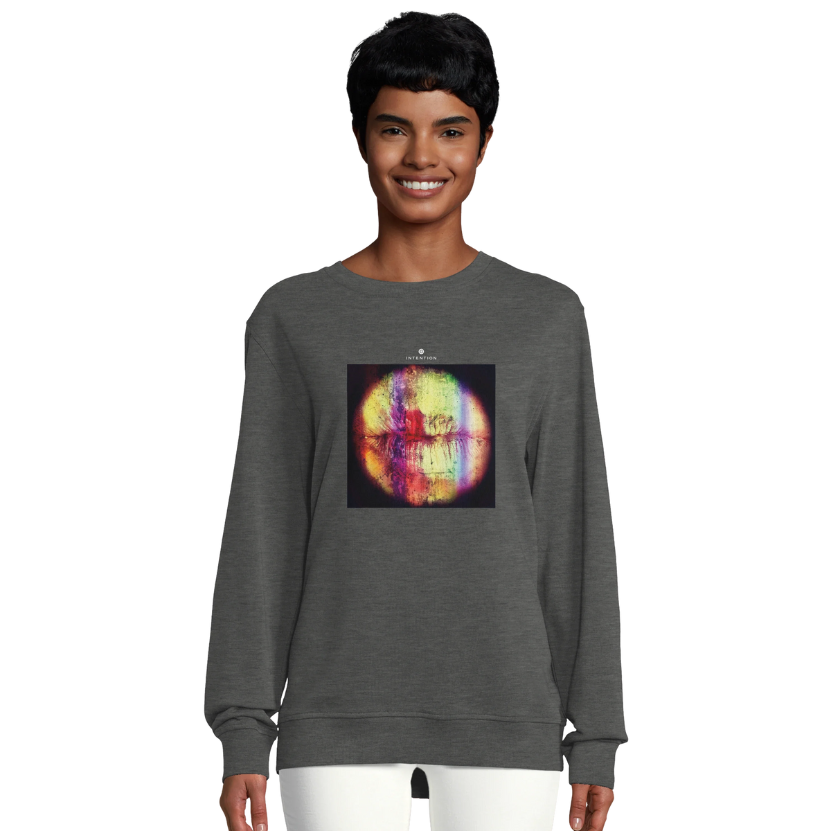 Love - "Chromatic Kiss" Sweatshirt Grey Melange 5