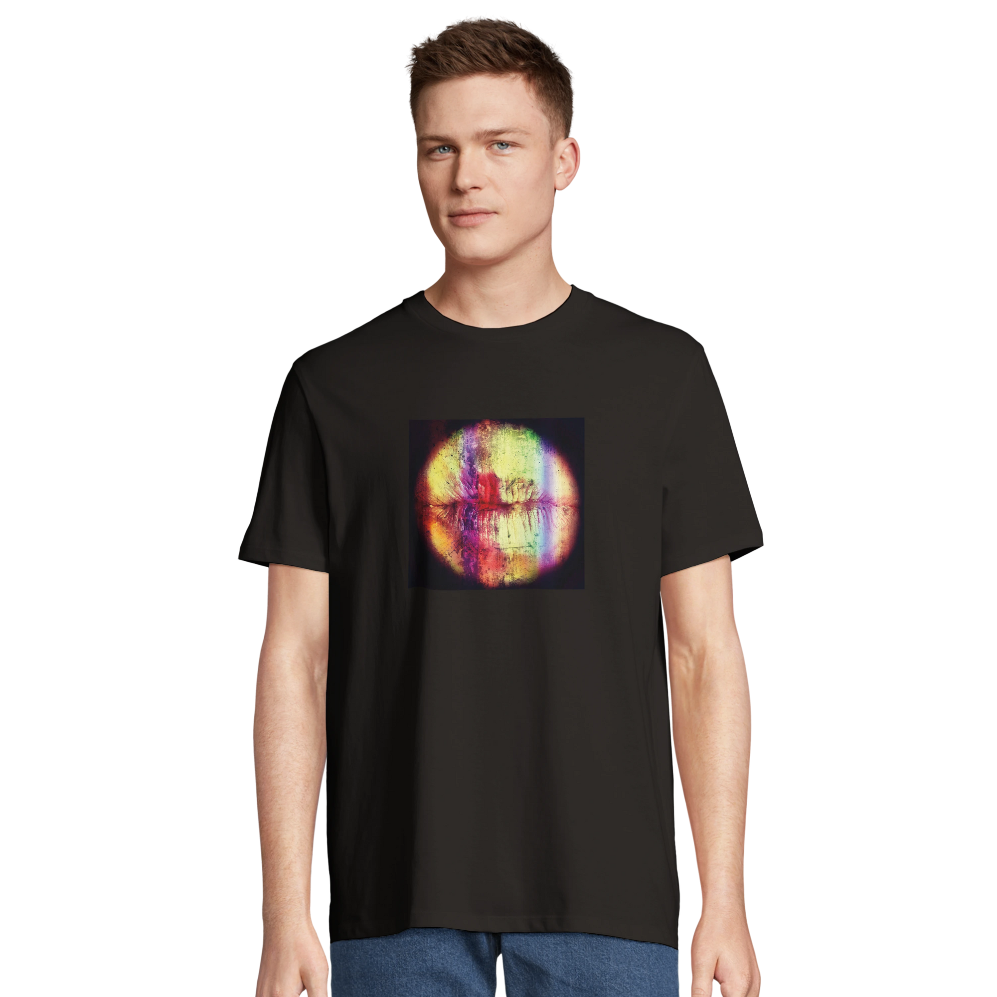 Love - "Chromatic Kiss" T-shirt Deep Black XS 4