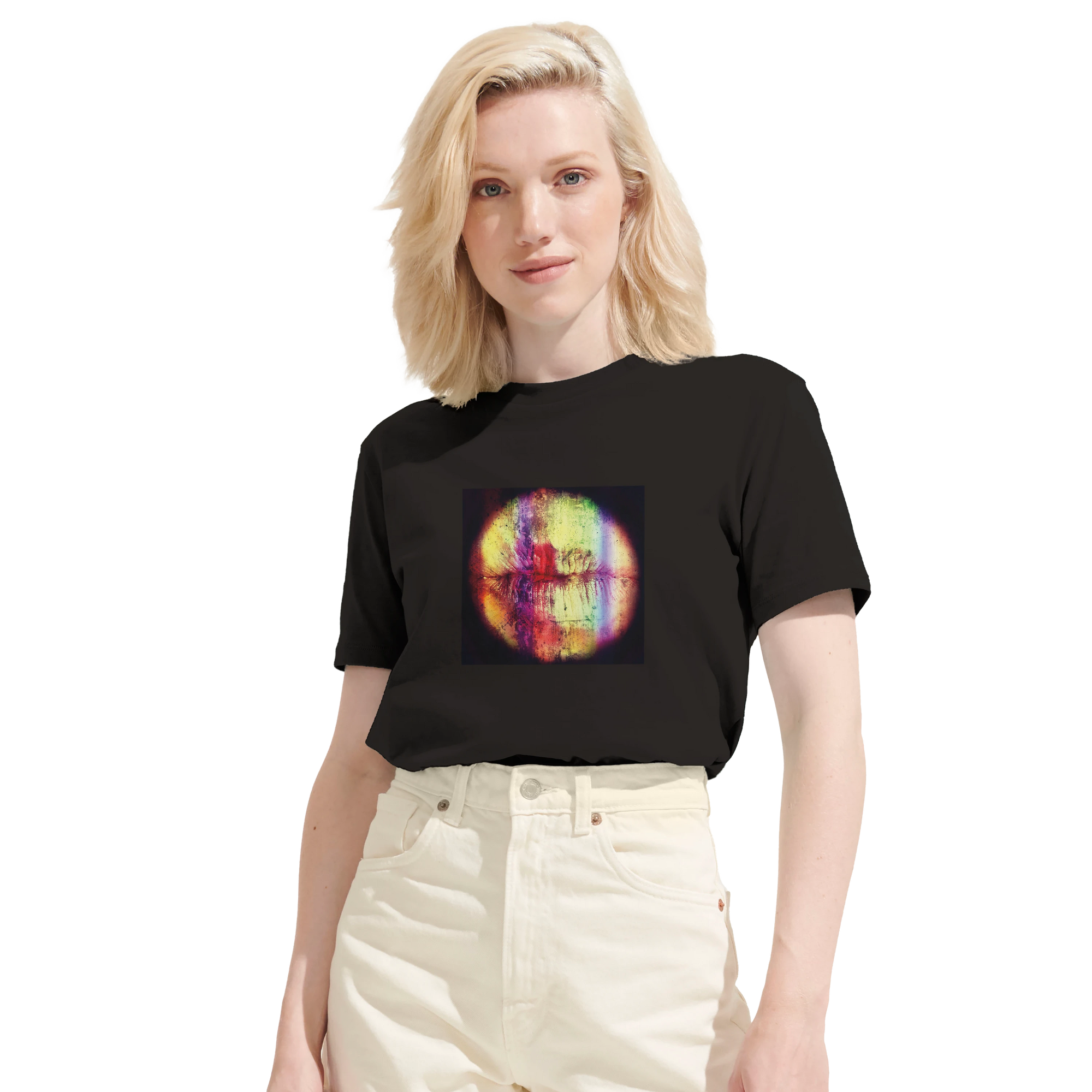 Love - "Chromatic Kiss" T-shirt Deep Black XS 6