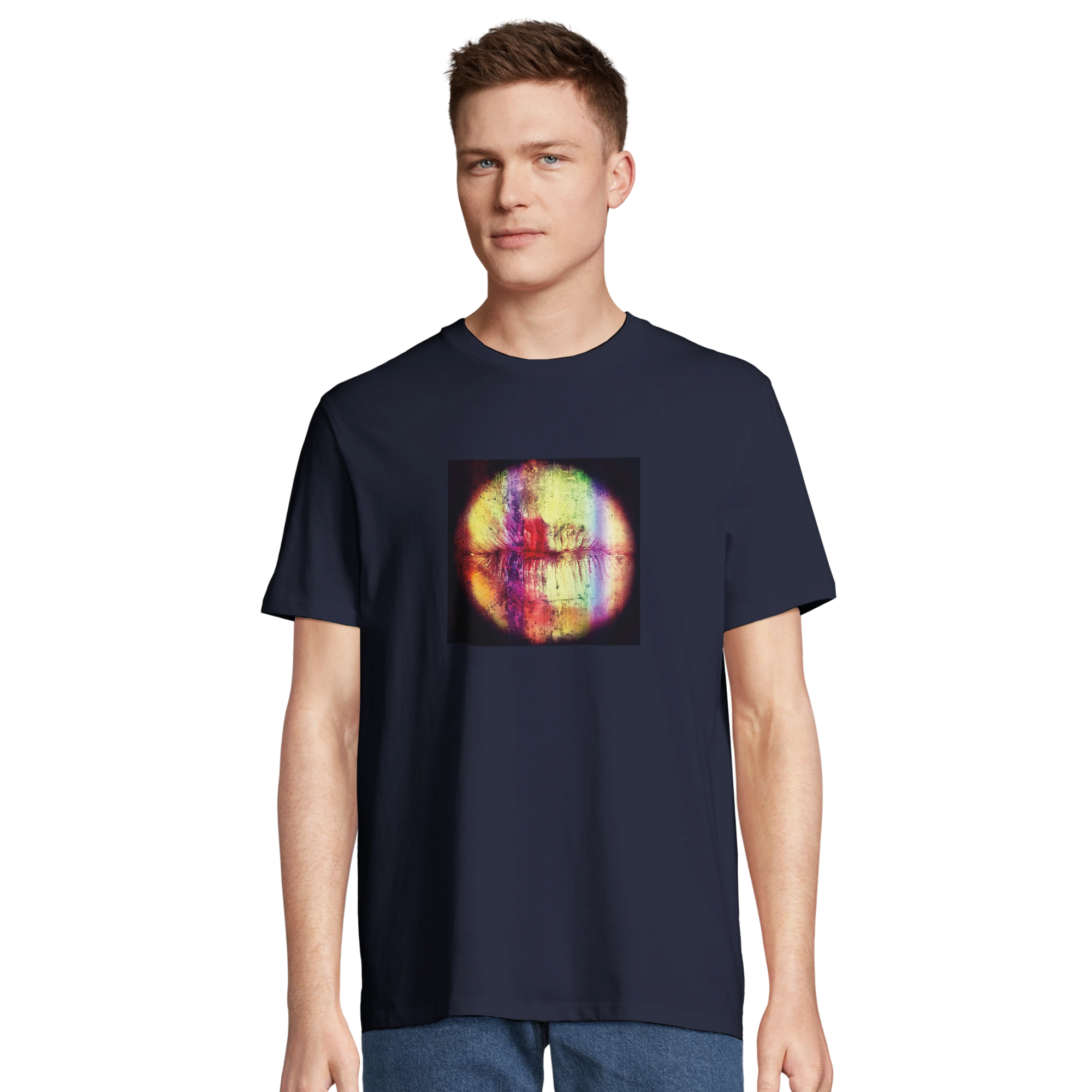 Love - "Chromatic Kiss" T-shirt French Navy XS 4