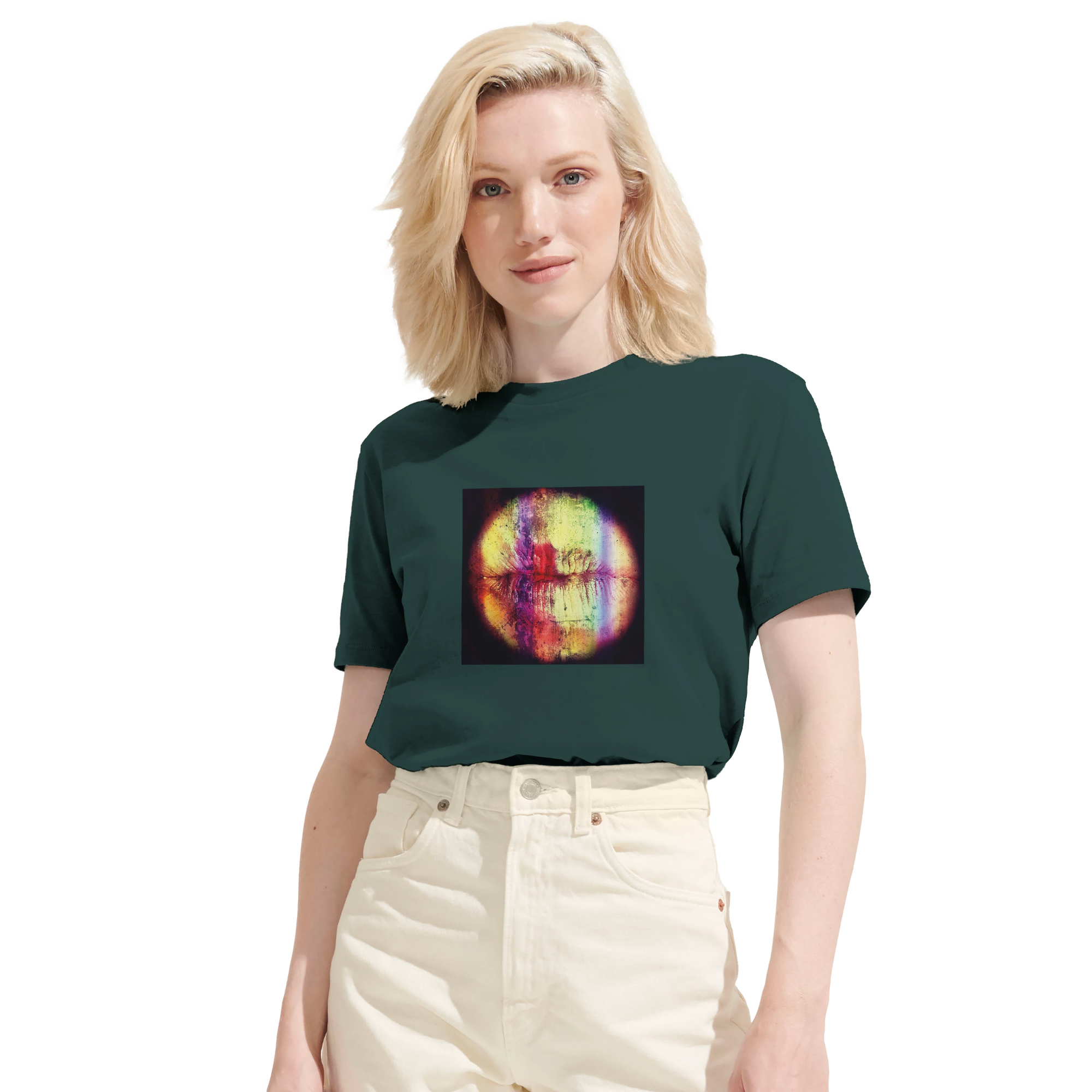 Love - "Chromatic Kiss" T-shirt green empire XS 6