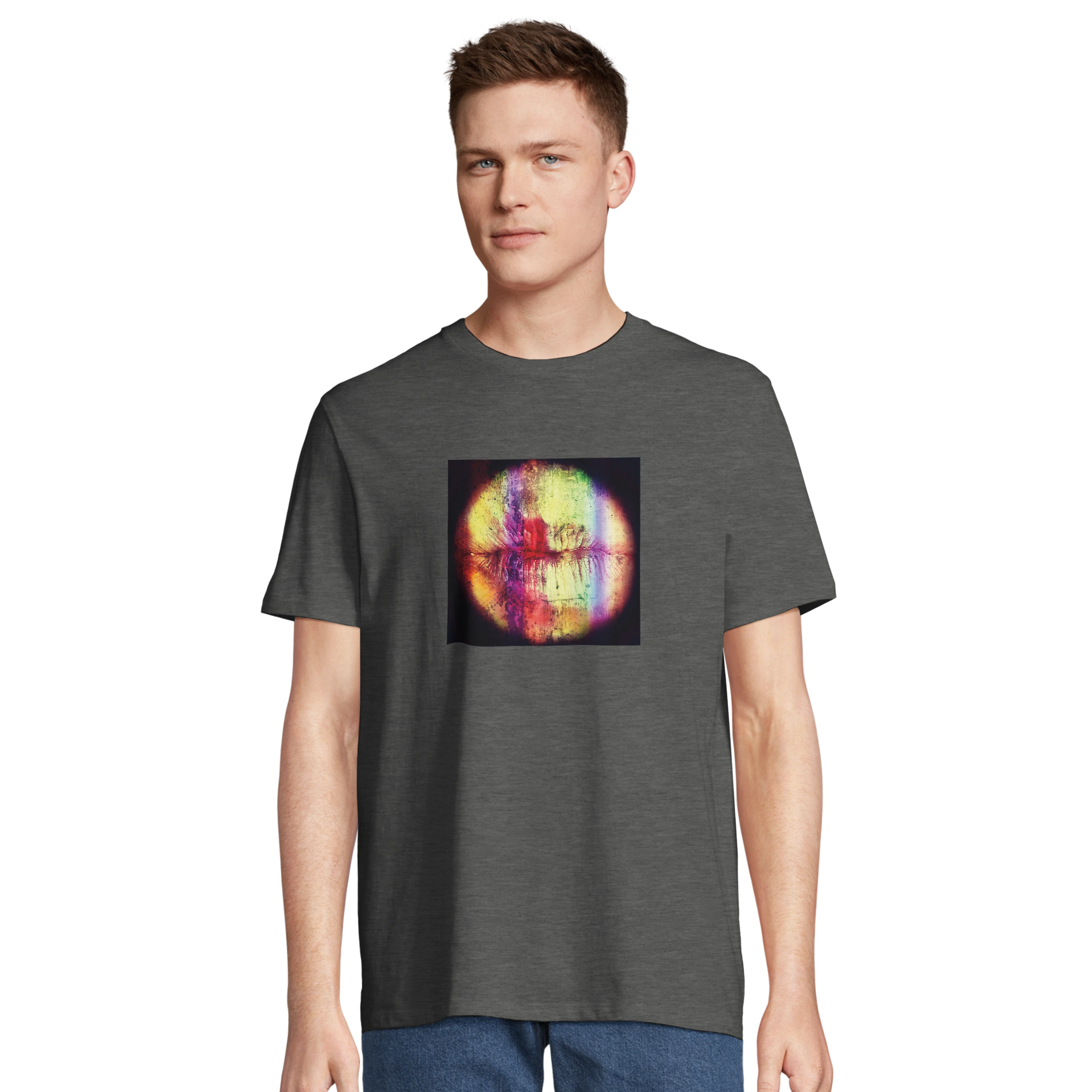 Love - "Chromatic Kiss" T-shirt Grey Melange XS 4