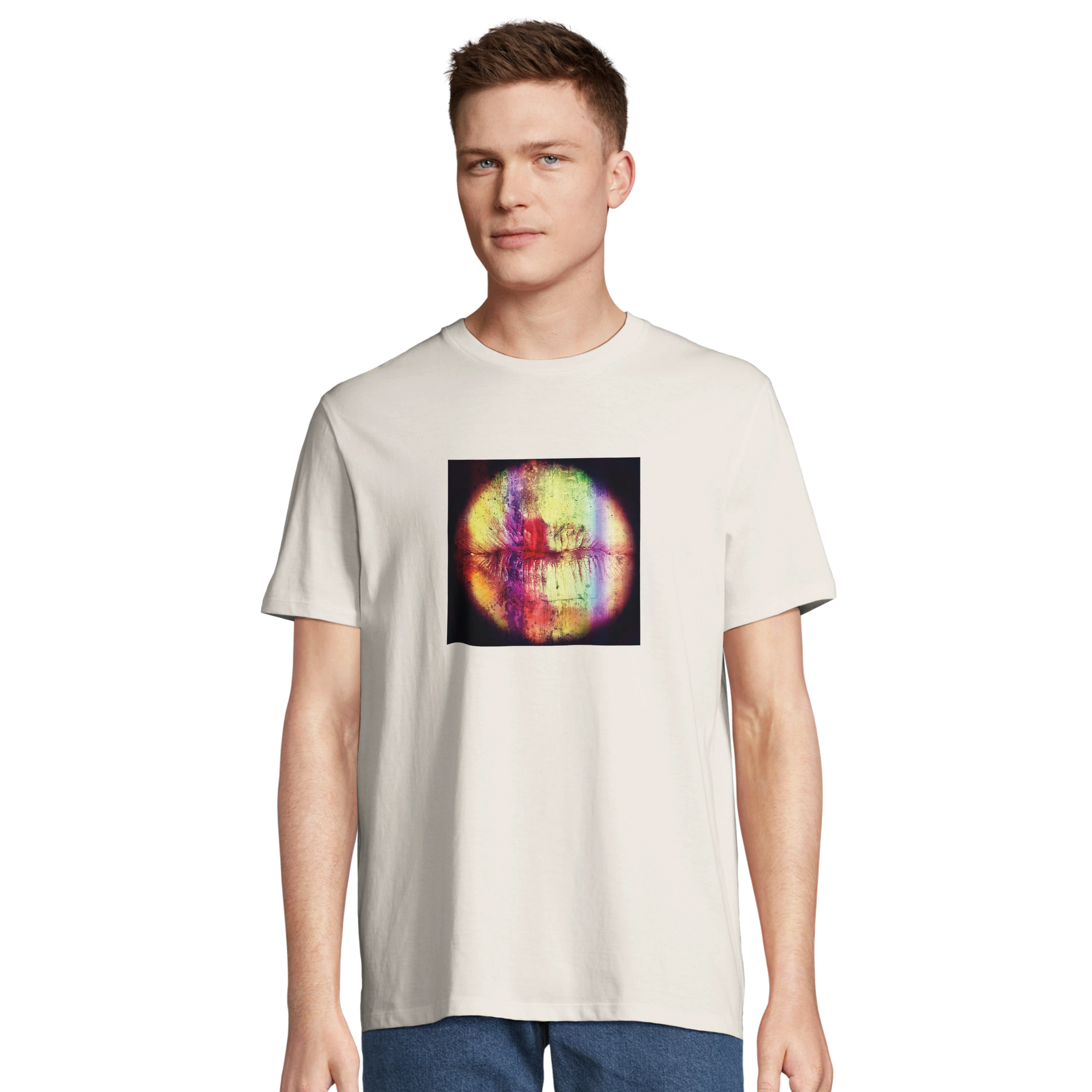 Love - "Chromatic Kiss" T-shirt Off White XS 4