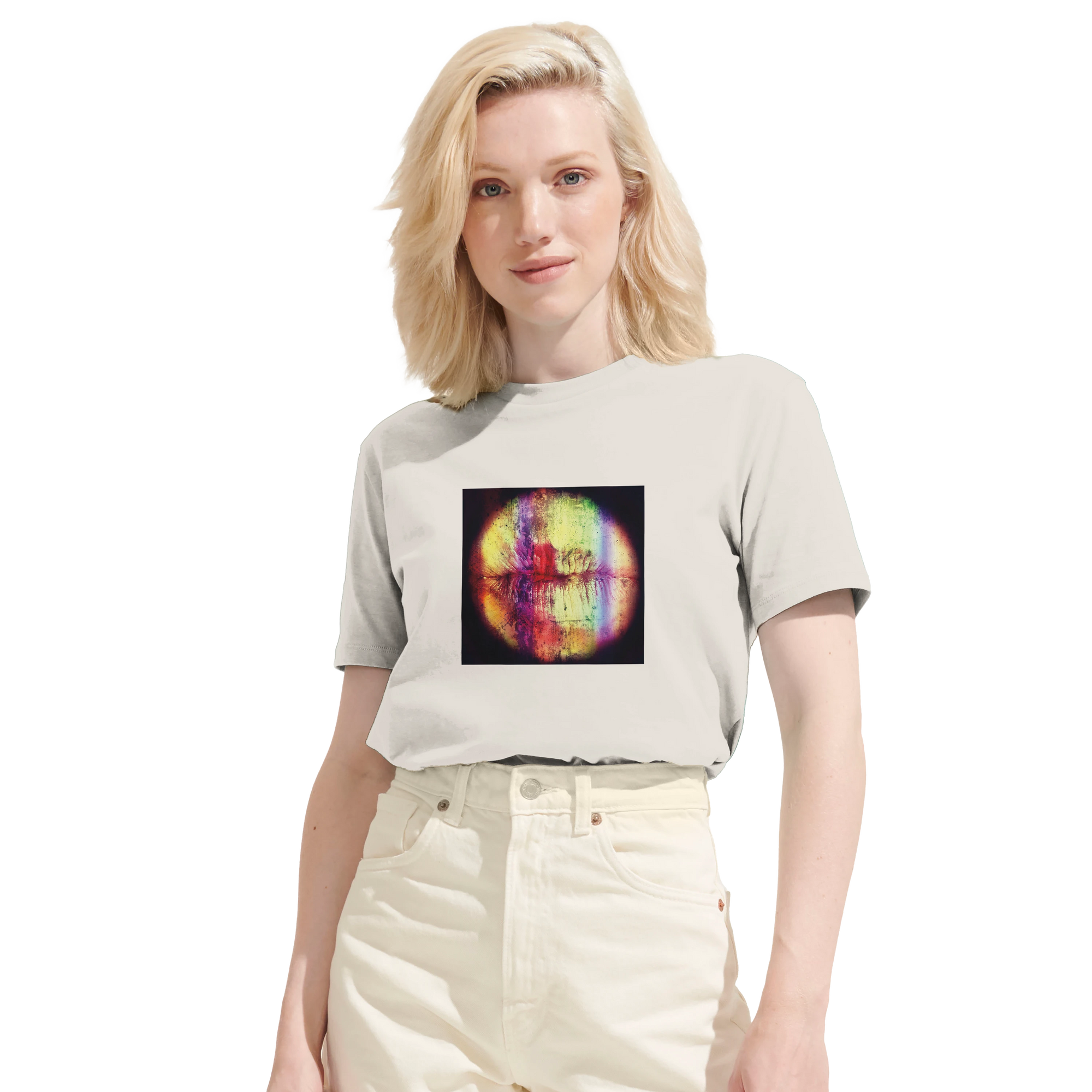 Love - "Chromatic Kiss" T-shirt Off White XS 6