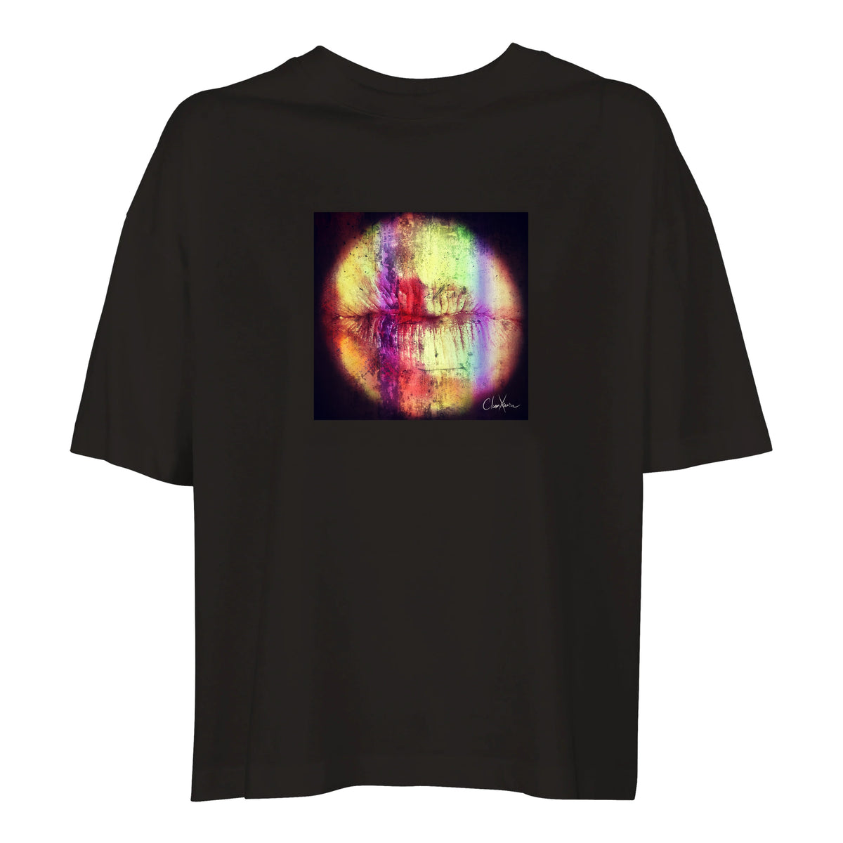 Love - "Chromatic Kiss" T-shirt Deep Black 1