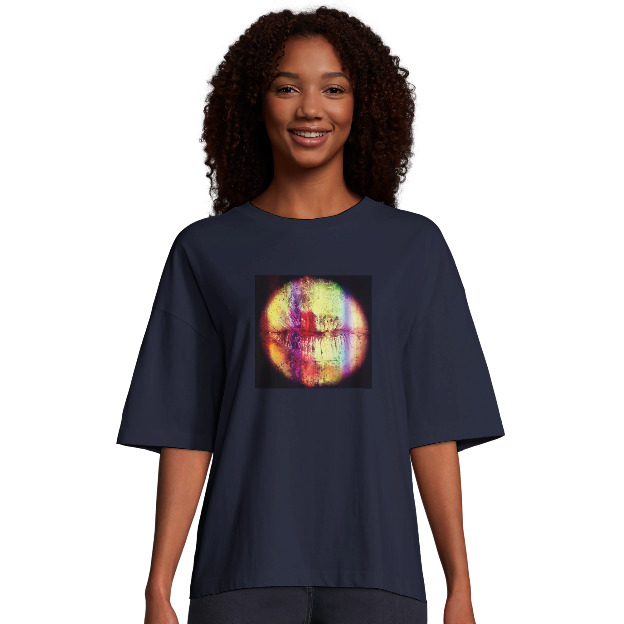 Love - "Chromatic Kiss" T-shirt French Navy 4