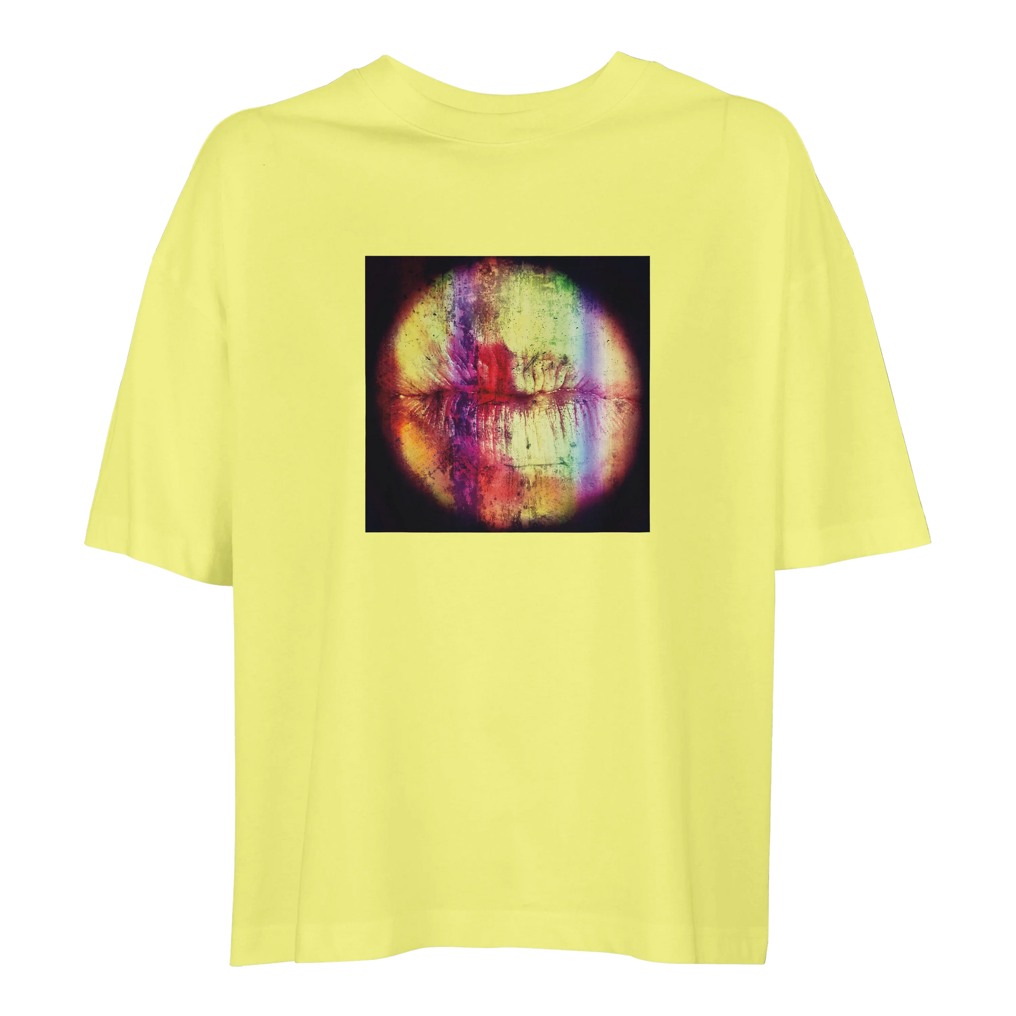 Love - "Chromatic Kiss" T-shirt Light Yellow 1