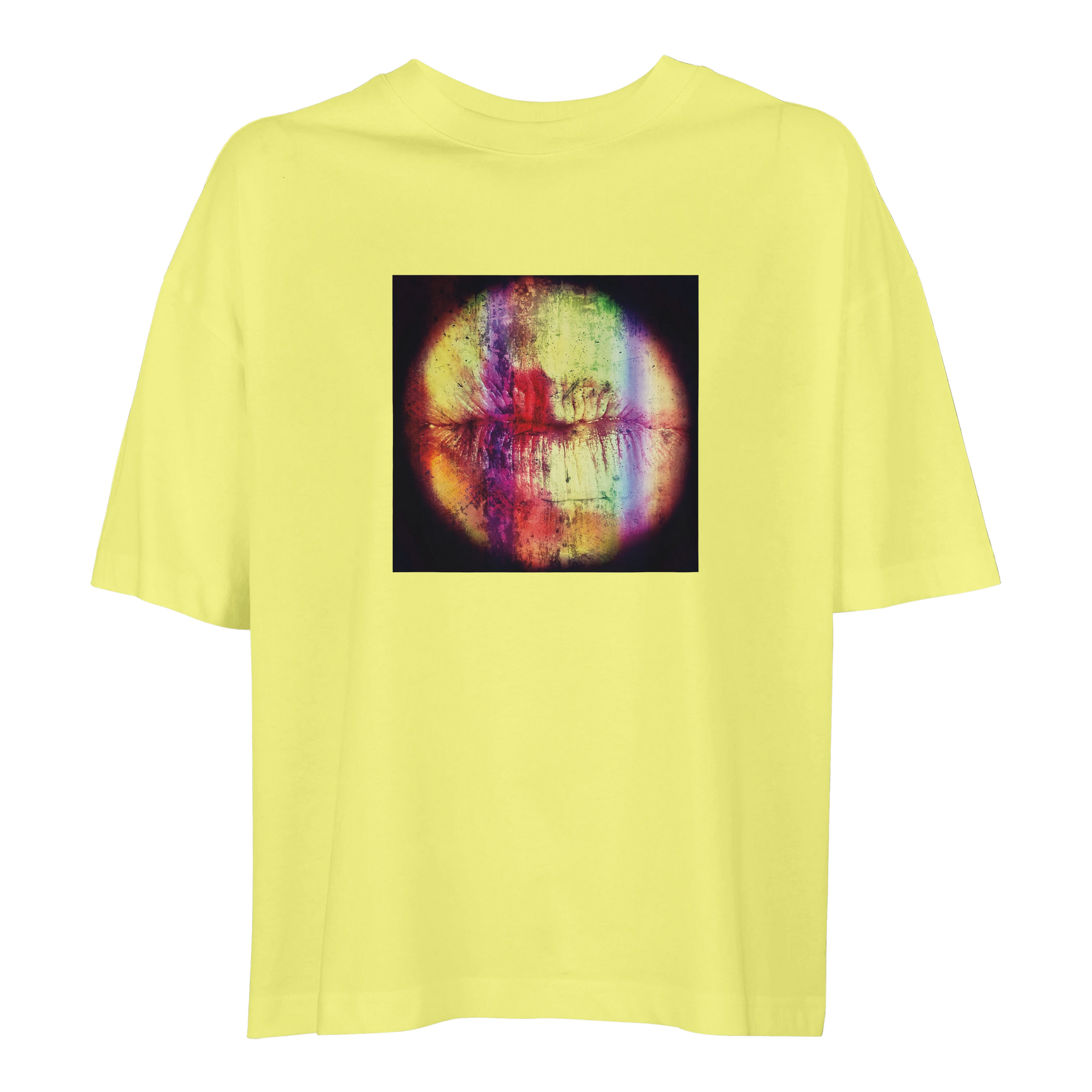 Love - "Chromatic Kiss" T-shirt Light Yellow 1
