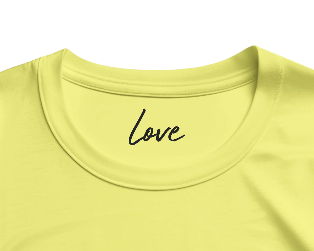 Love - "Chromatic Kiss" T-shirt Light Yellow 2