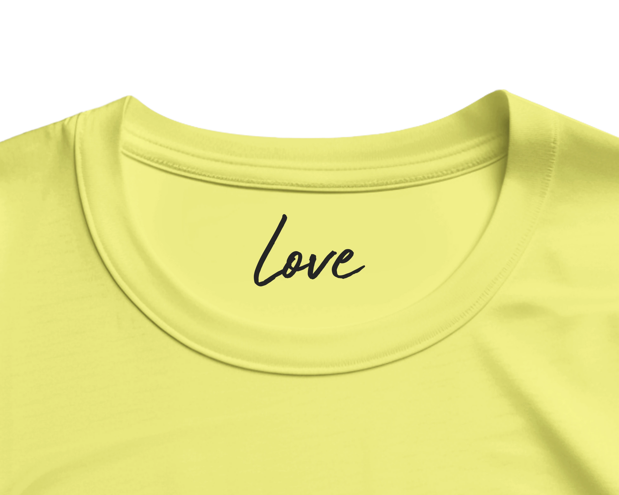 Love - "Chromatic Kiss" T-shirt Light Yellow 2