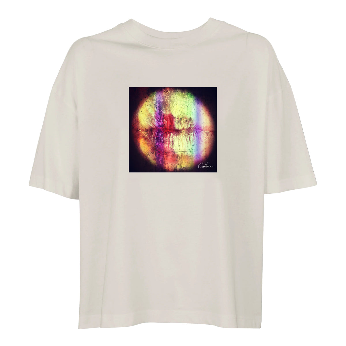 Love - "Chromatic Kiss" T-shirt Off White 1