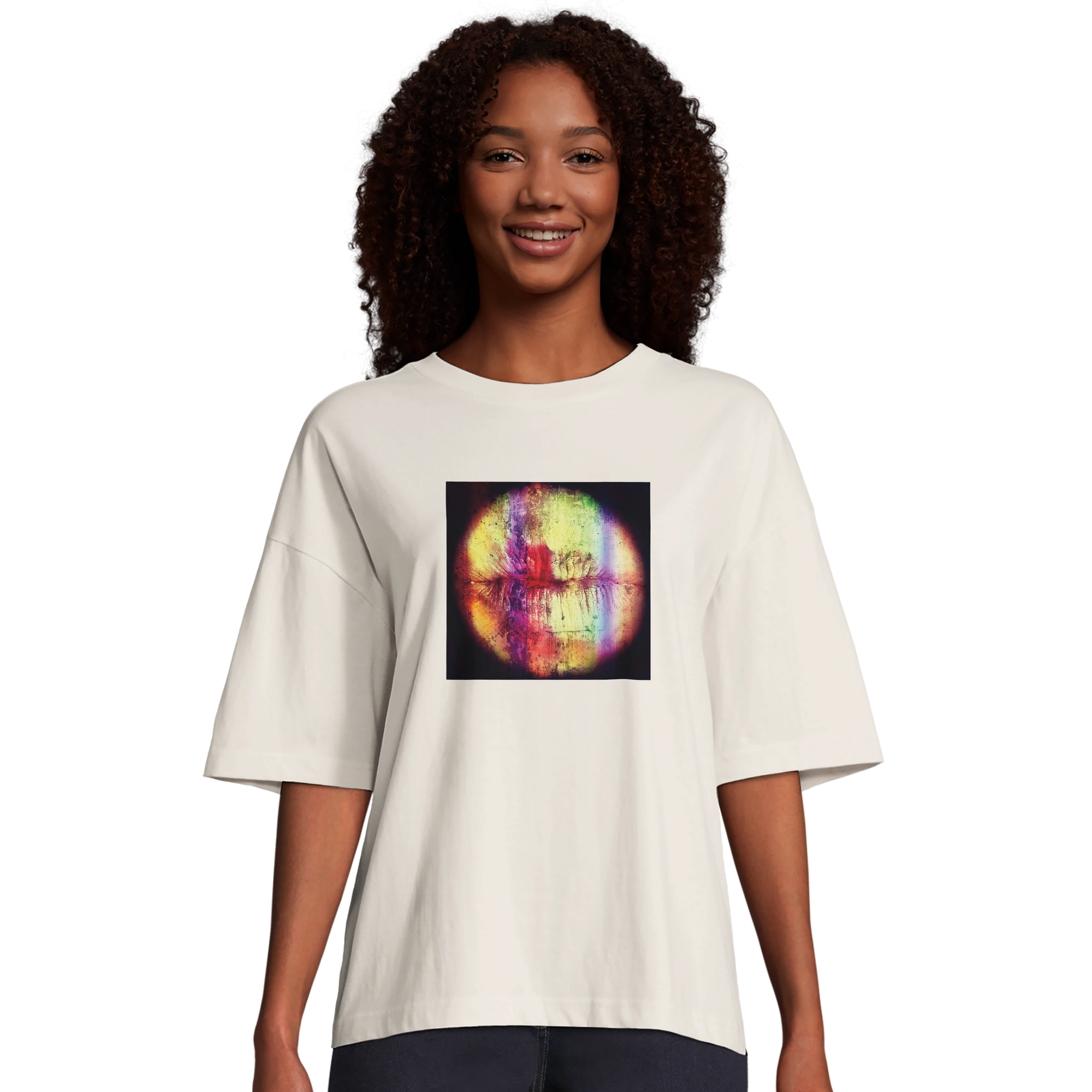 Love - "Chromatic Kiss" T-shirt Off White 4