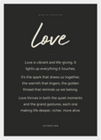 Love Word of Intention Framed print A3 (29.7 x 42  cm) White frame Carbon paper