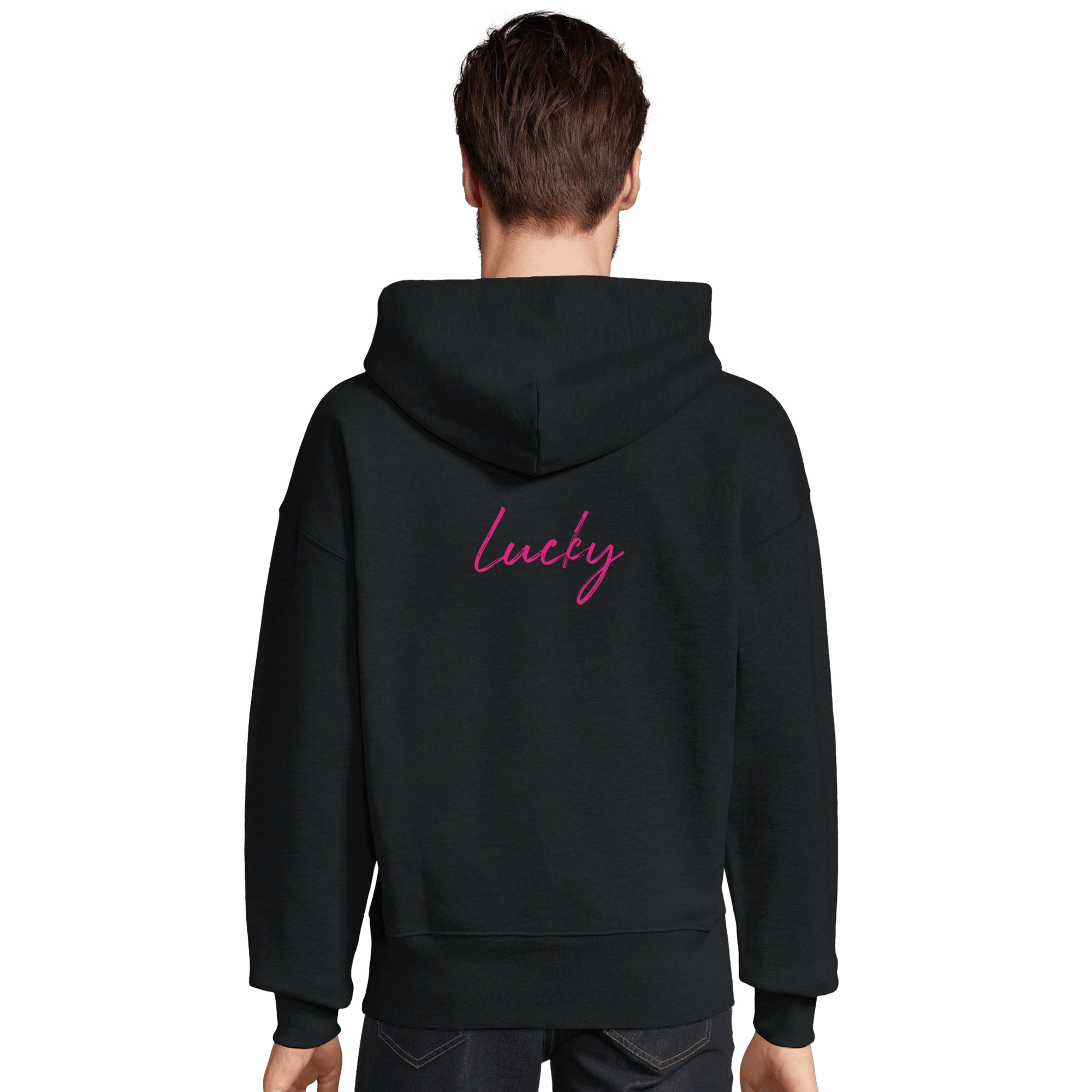 Lucky - "Kiss my Ass" Hoodie Black XS 4