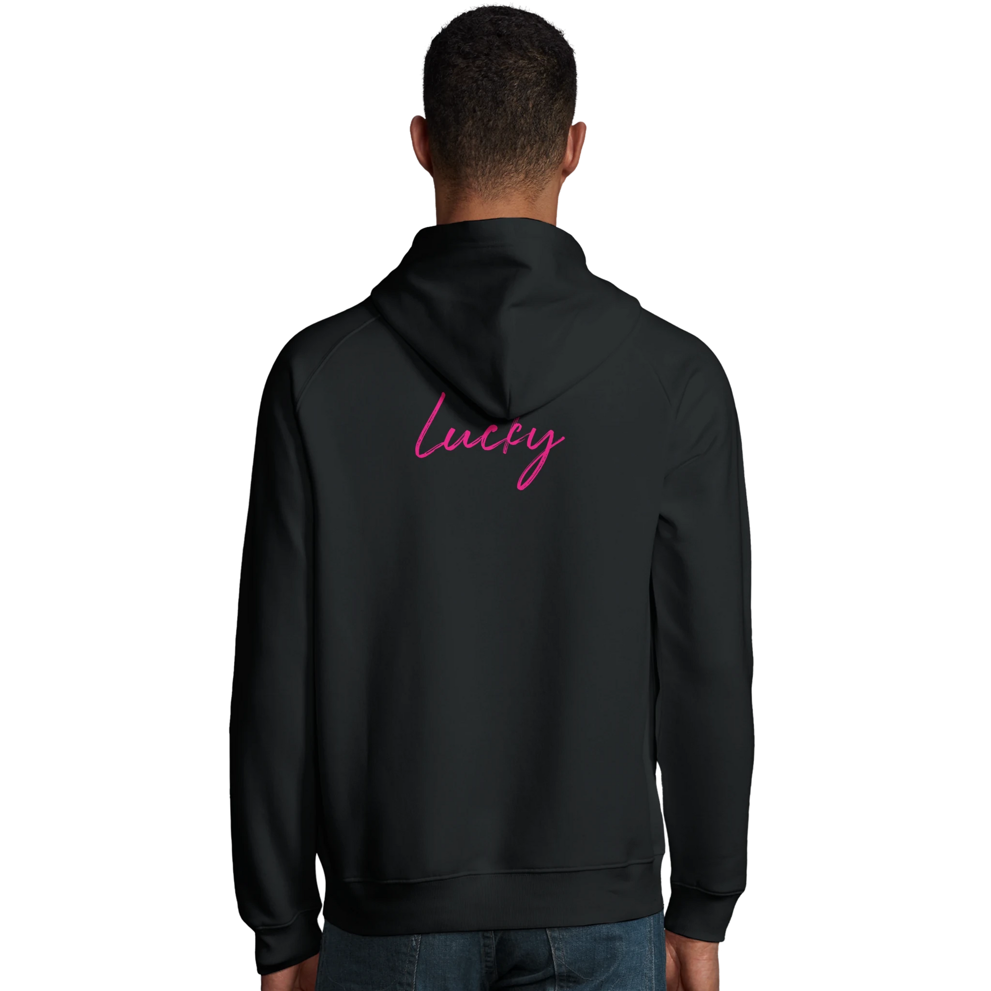 Lucky - "Kiss my Ass" Hoodie Black XS 5