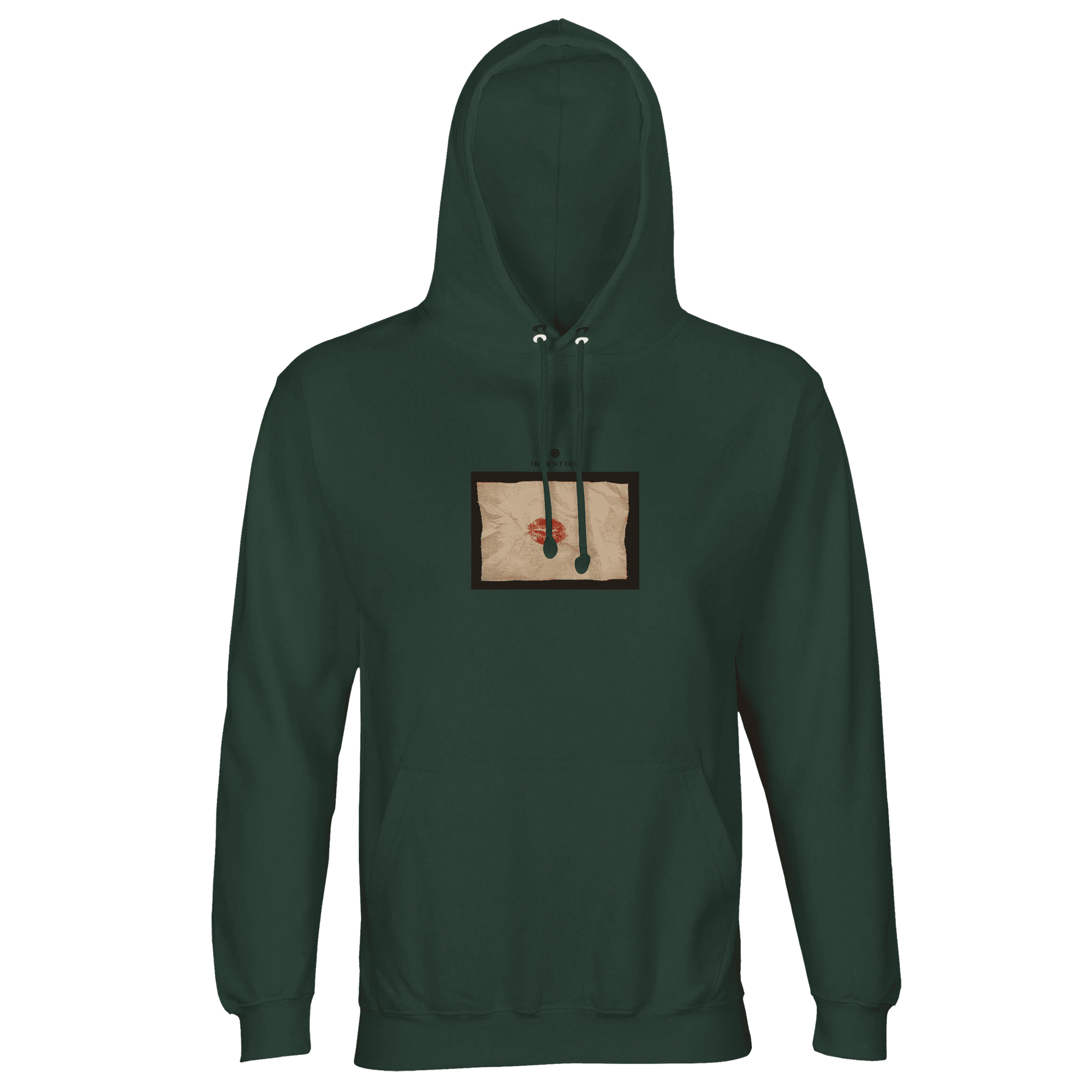 Lucky - "Kiss my Ass" Hoodie Bottle Green XS 44