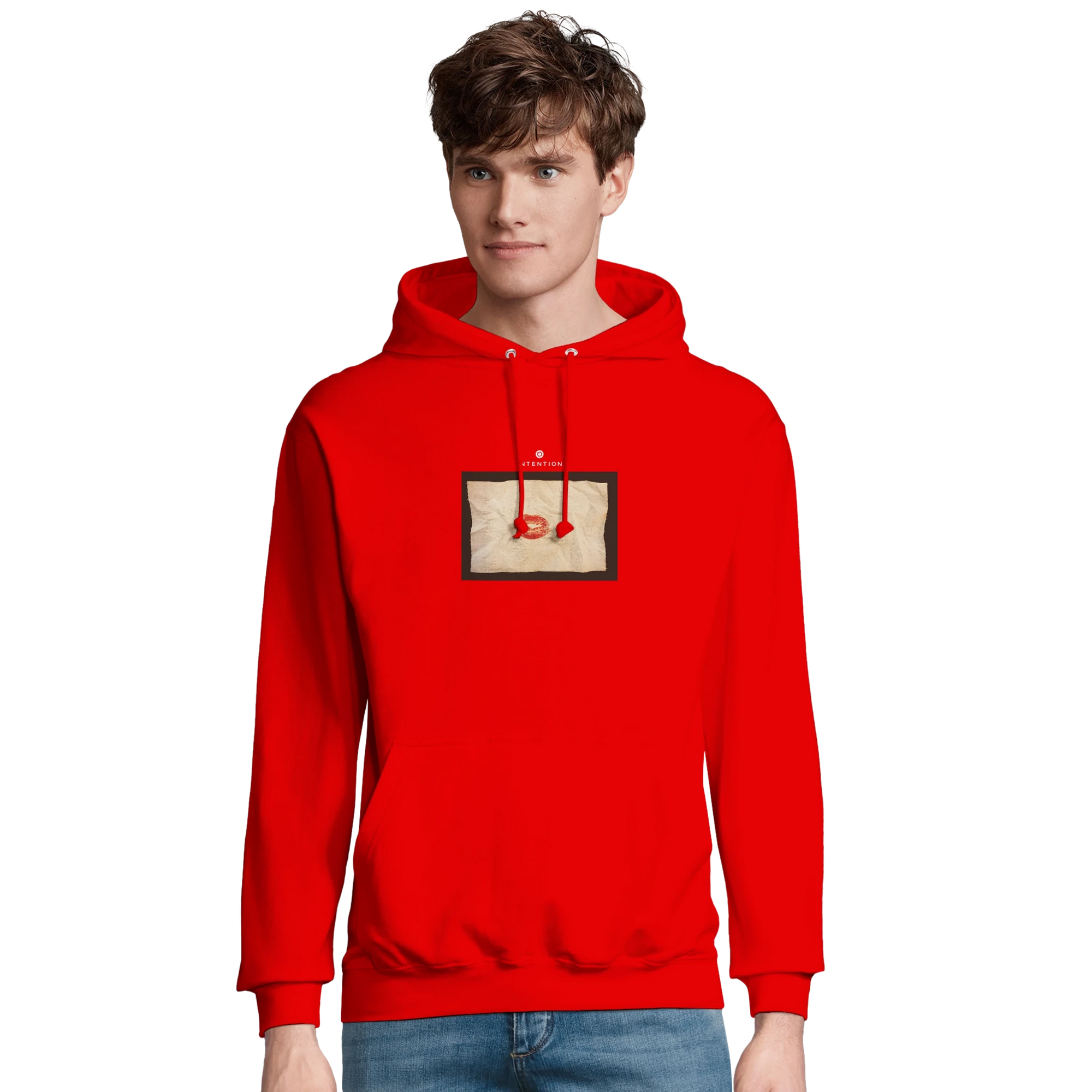 Lucky - "Kiss my Ass" Hoodie Bright Red XS 21