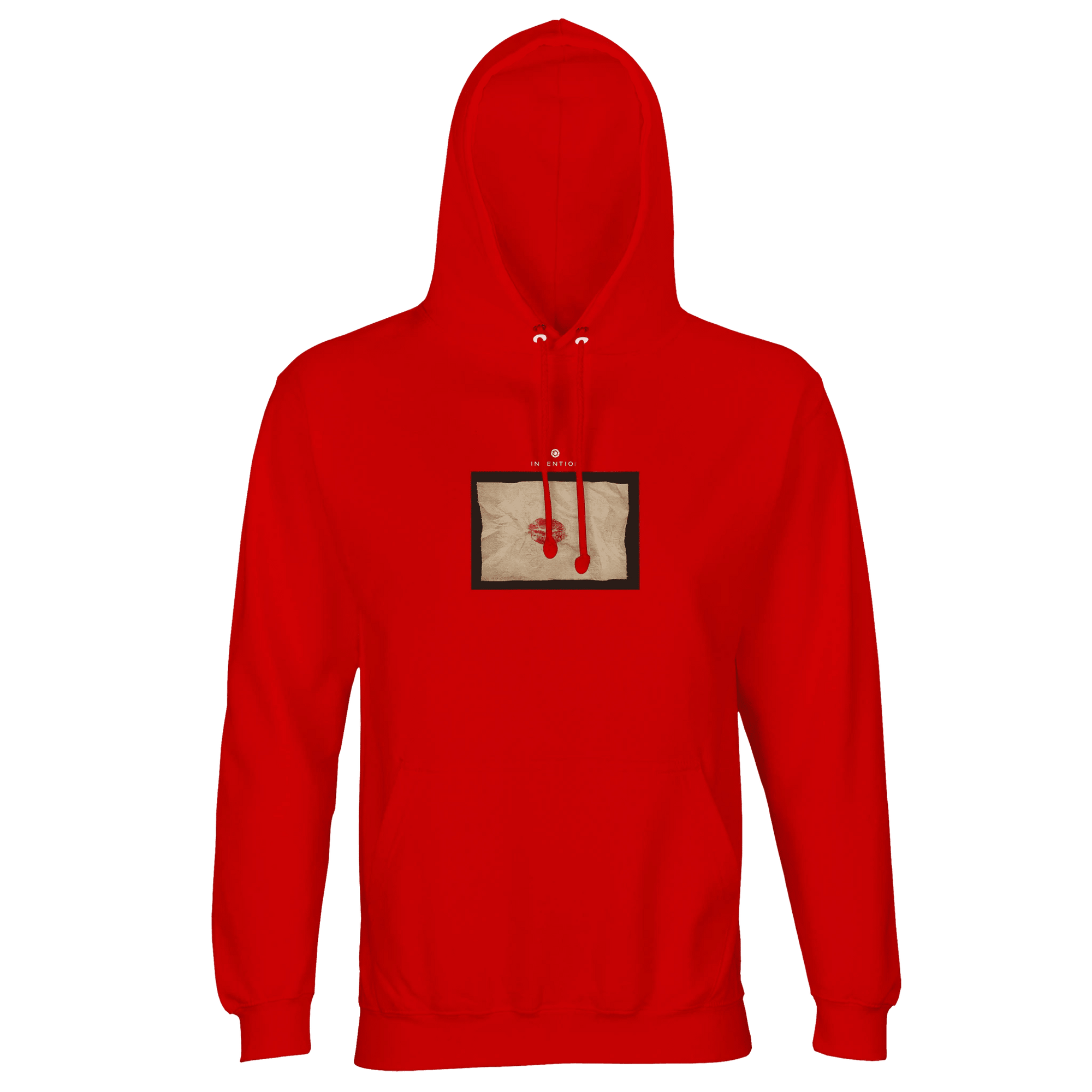 Lucky - "Kiss my Ass" Hoodie Bright Red XS 19