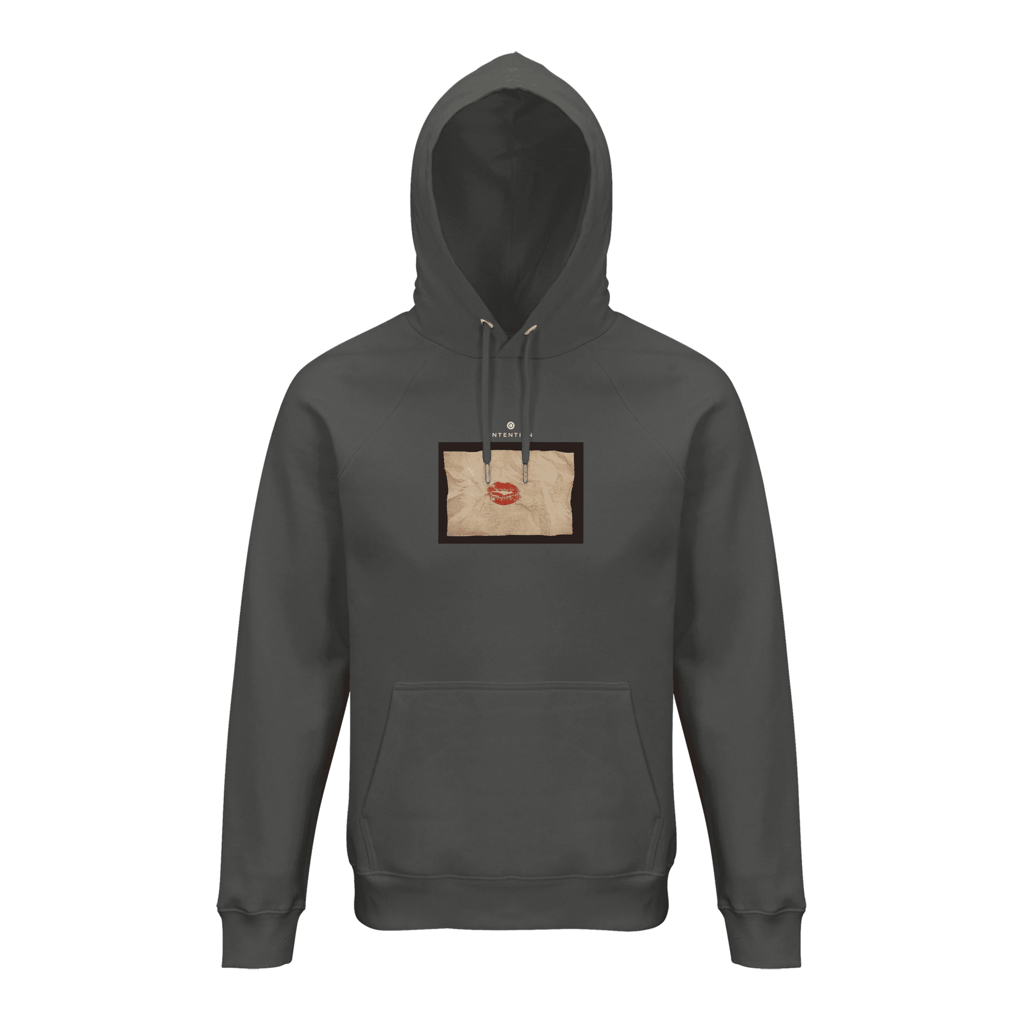 Lucky - "Kiss my Ass" Hoodie charcoal melange XS 1