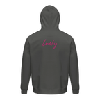 Lucky - "Kiss my Ass" Hoodie charcoal melange XS 2
