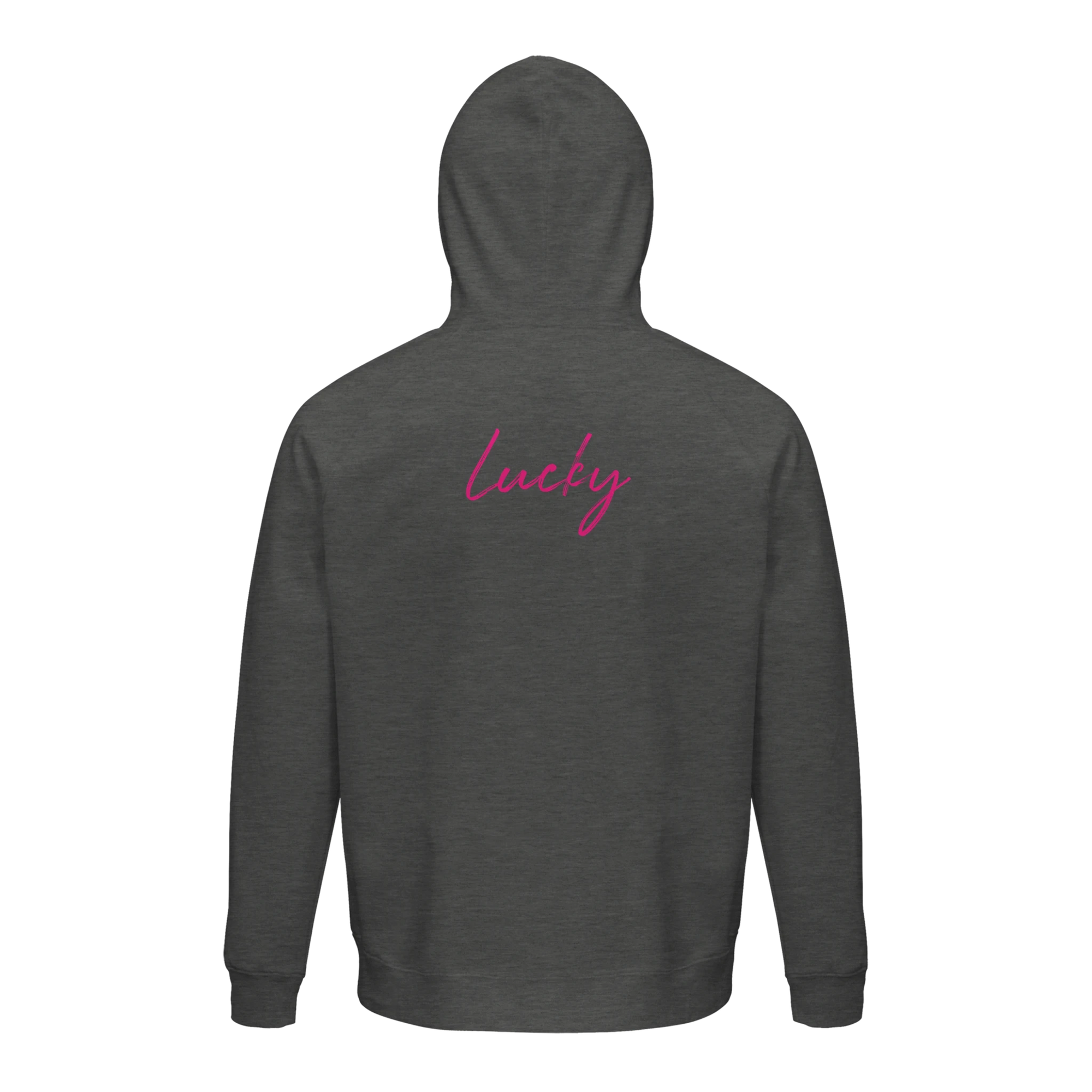 Lucky - "Kiss my Ass" Hoodie Grey Melange XS 2