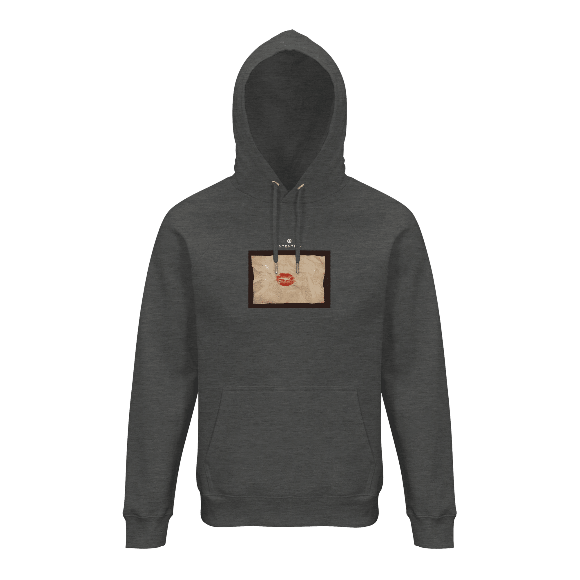 Lucky - "Kiss my Ass" Hoodie Grey Melange XS 1