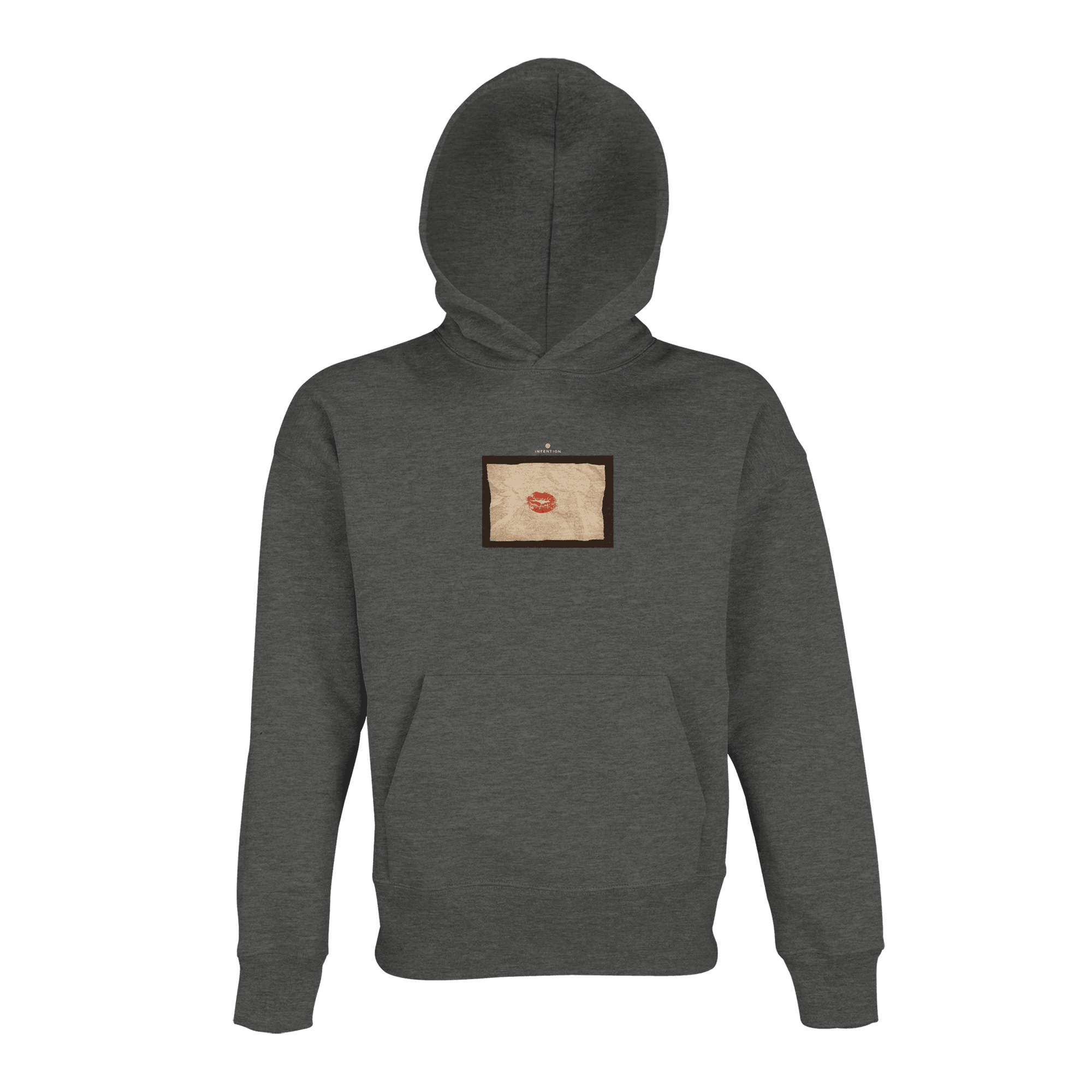 Lucky - "Kiss my Ass" Hoodie Grey Melange XS 1