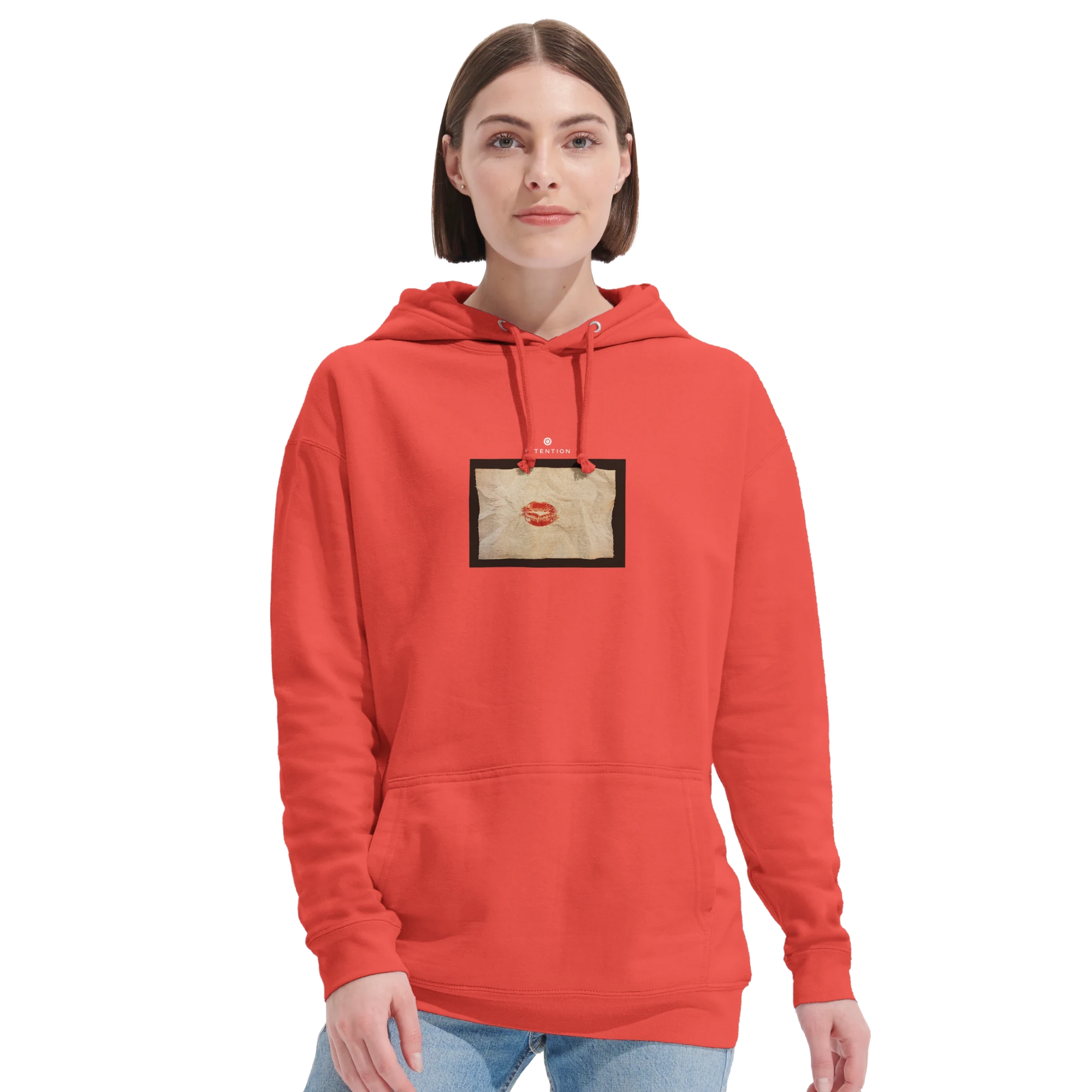 Lucky - "Kiss my Ass" Hoodie pop orange XS 18