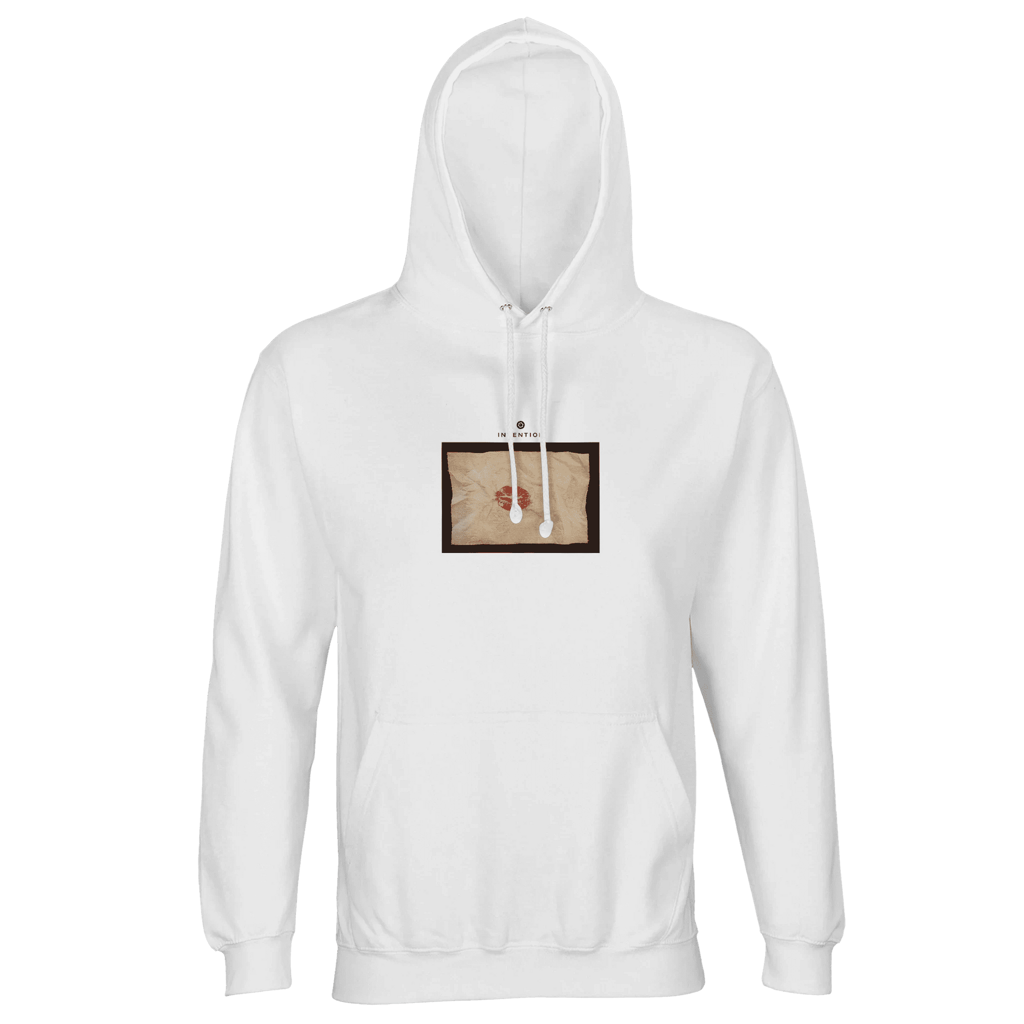 Lucky - "Kiss my Ass" Hoodie White XS 39